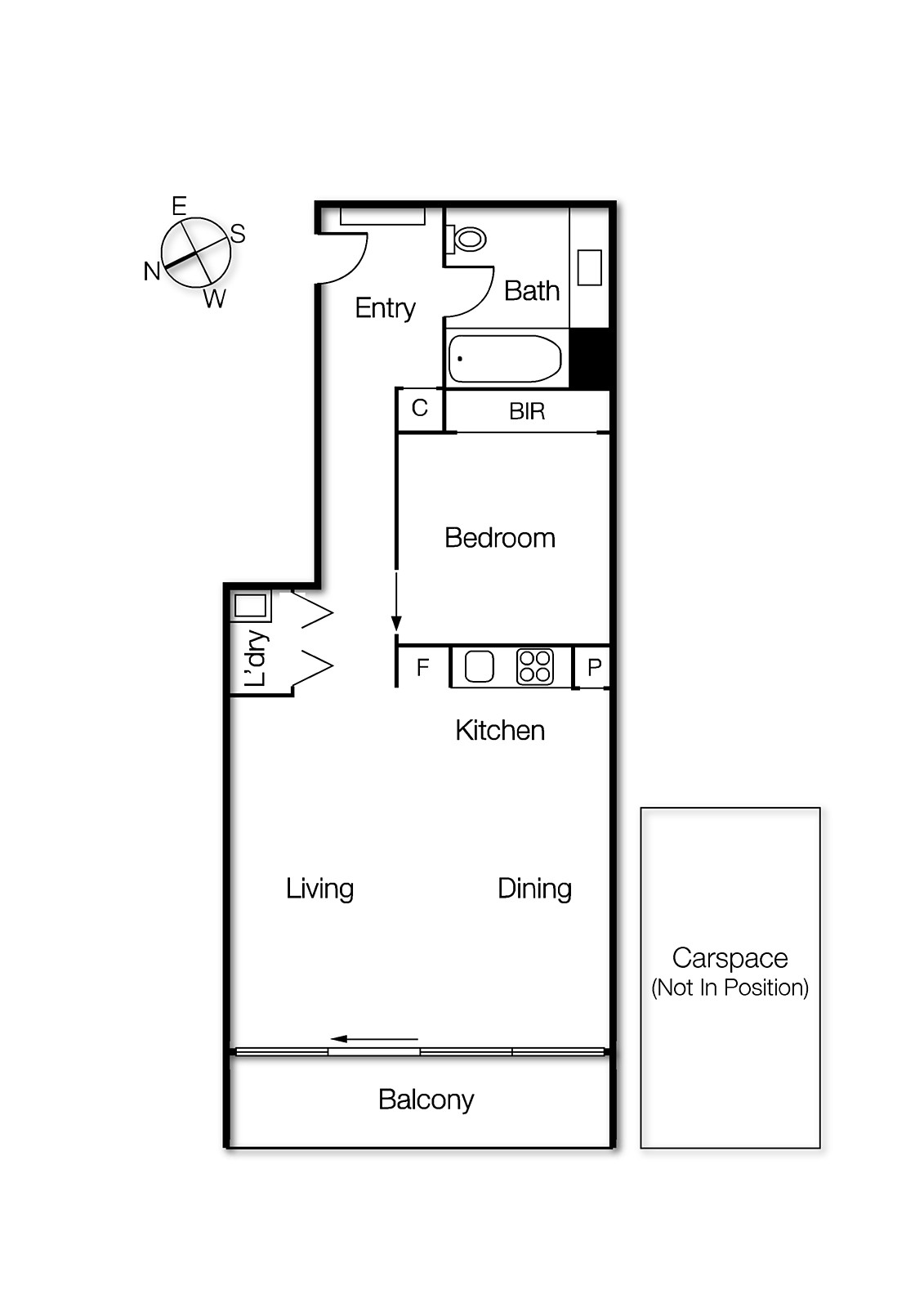 203b/84 Bay Street, Port Melbourne VIC 3207 - Floorplan