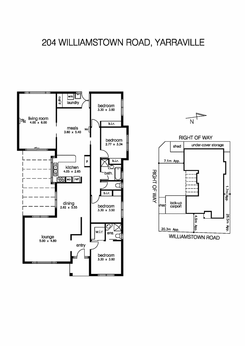 204 Williamstown Road, KINGSVILLE VIC 3012 - Floorplan
