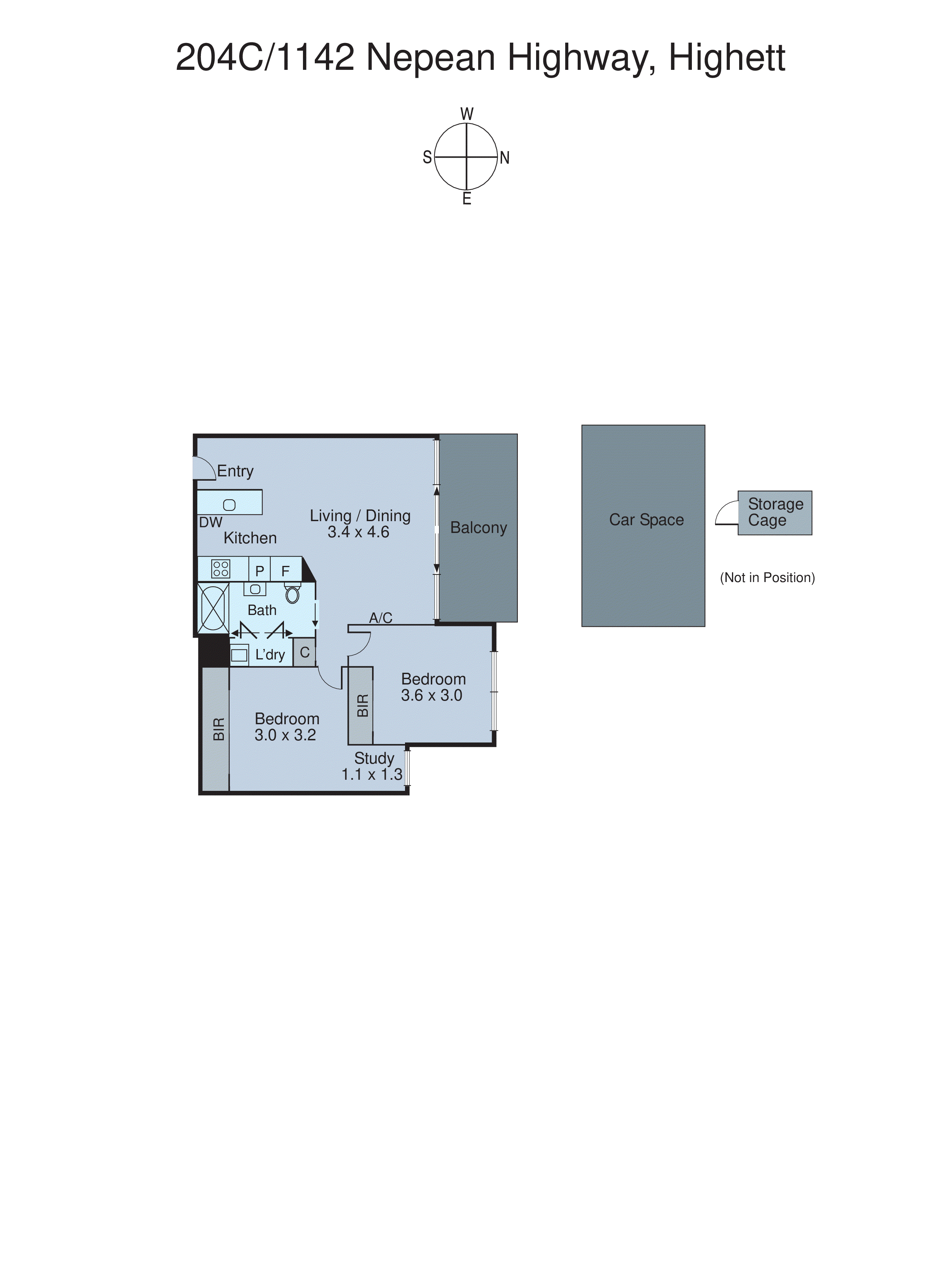 204/1142c Nepean Highway, Highett VIC 3190 - Floorplan