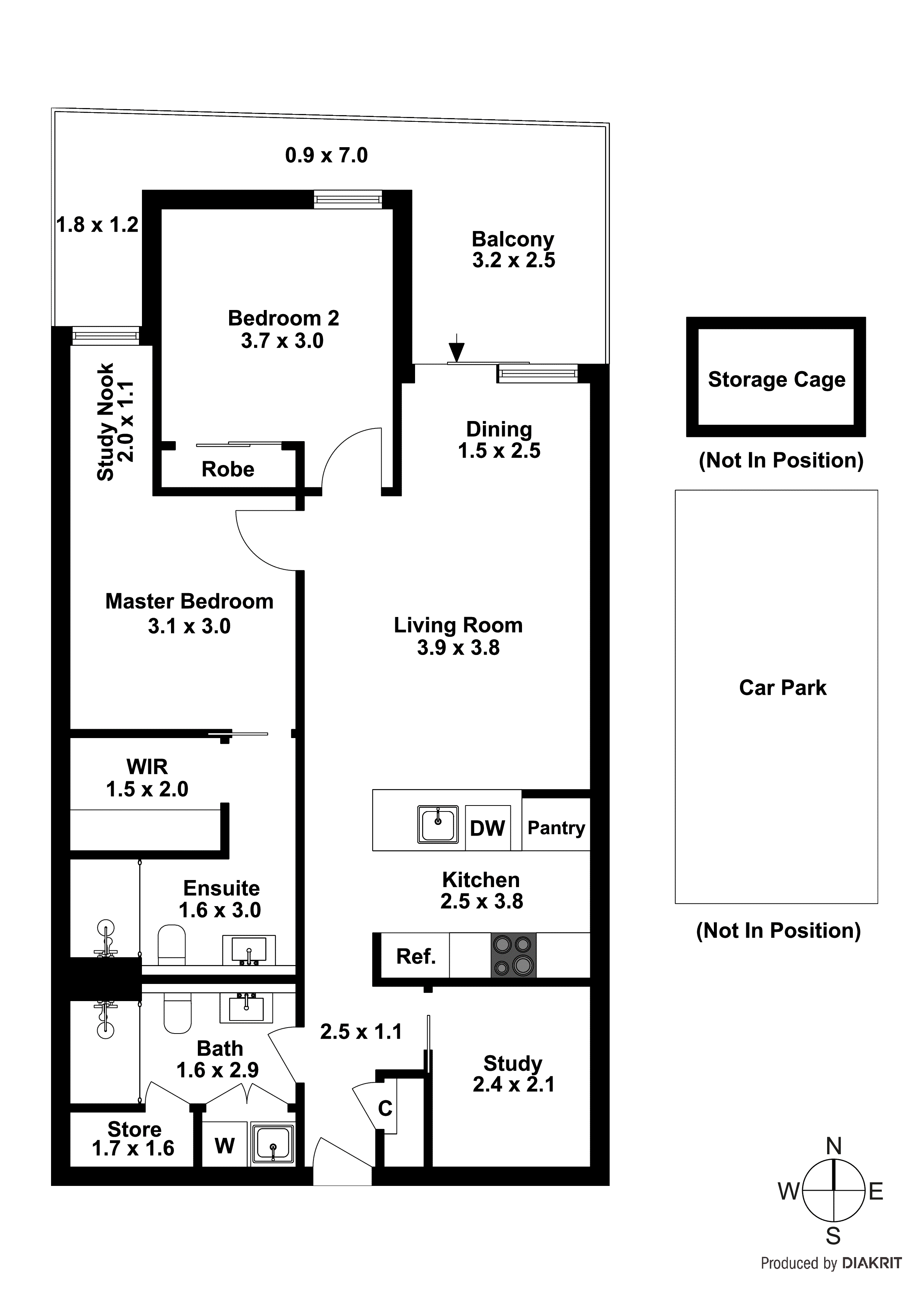204/286 Highett Road, Highett VIC 3190 - Floorplan