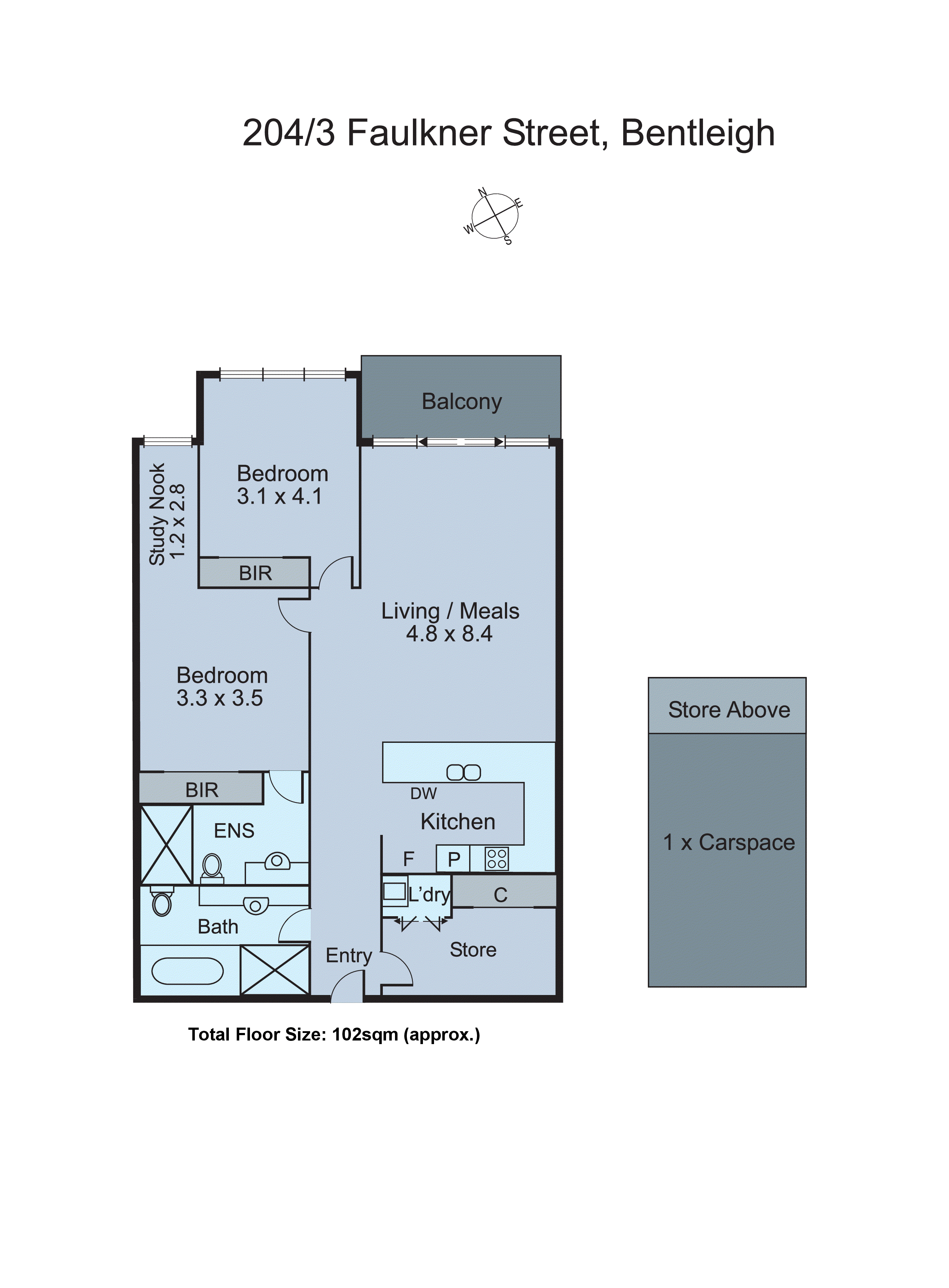 204/3 Faulkner Street, Bentleigh VIC 3204 - Floorplan