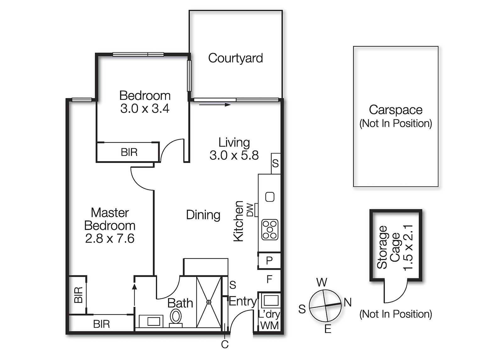 204/33 Crisp Street, Hampton VIC 3188 - Floorplan