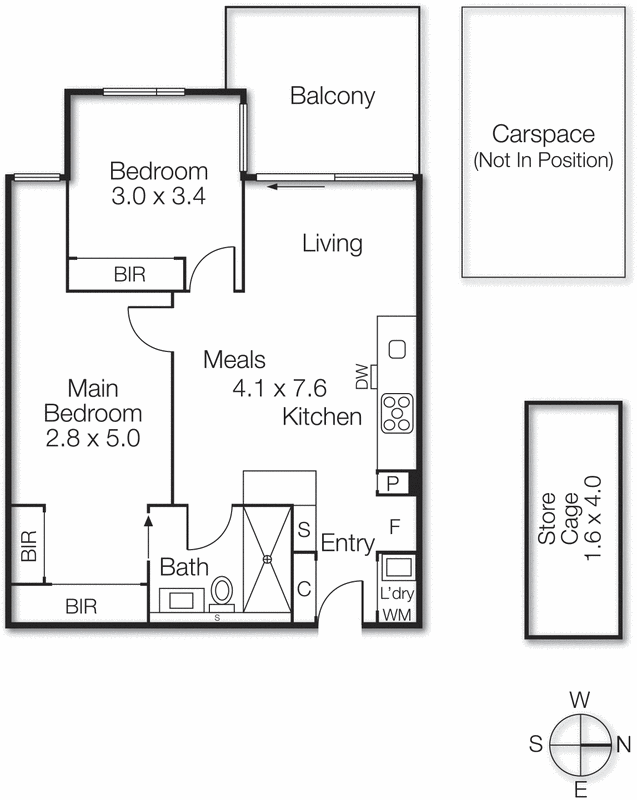 204/33 Crisp Street, Hampton VIC 3188 - Floorplan