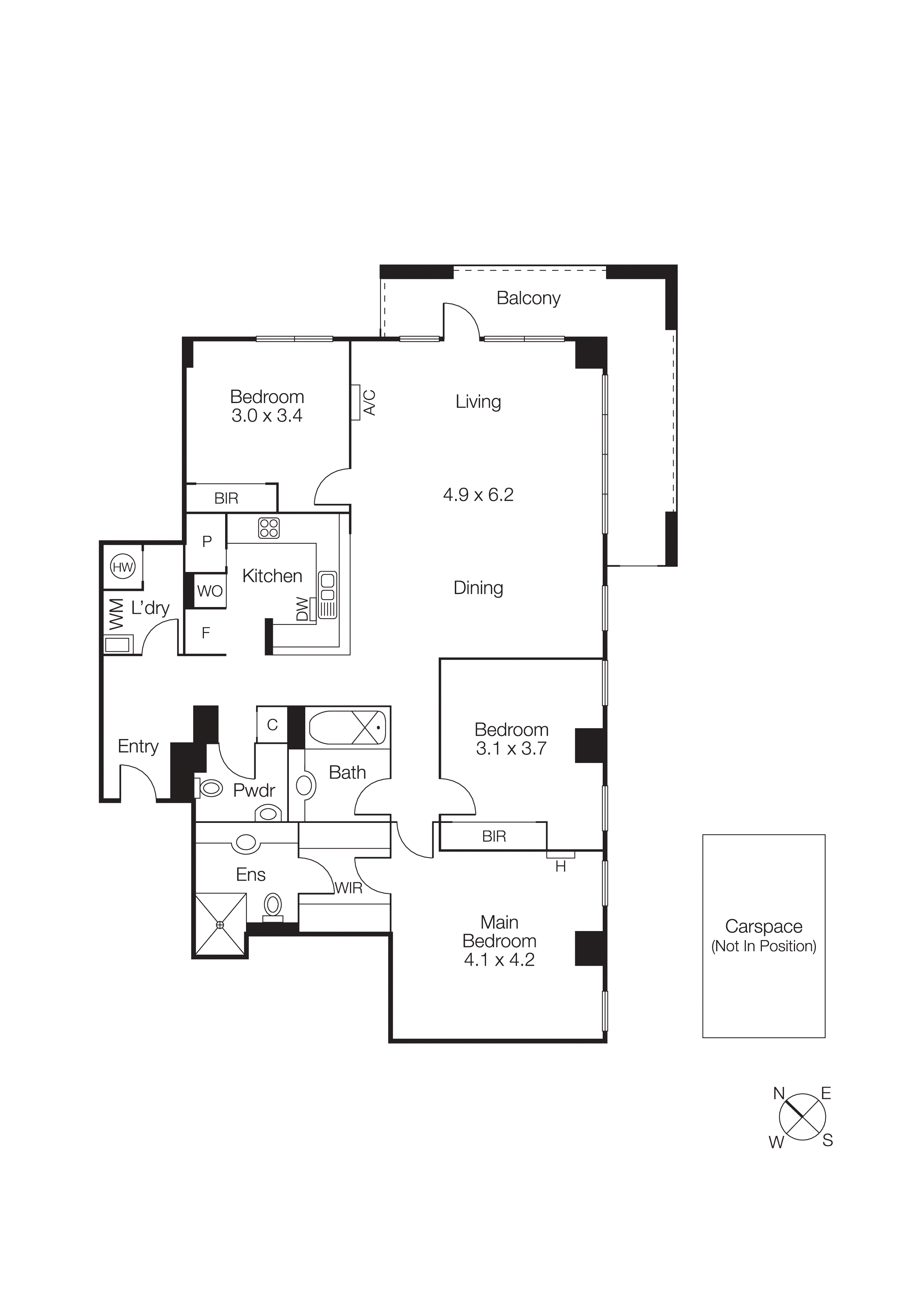204/400 St Kilda Road, Melbourne VIC 3004 - Floorplan