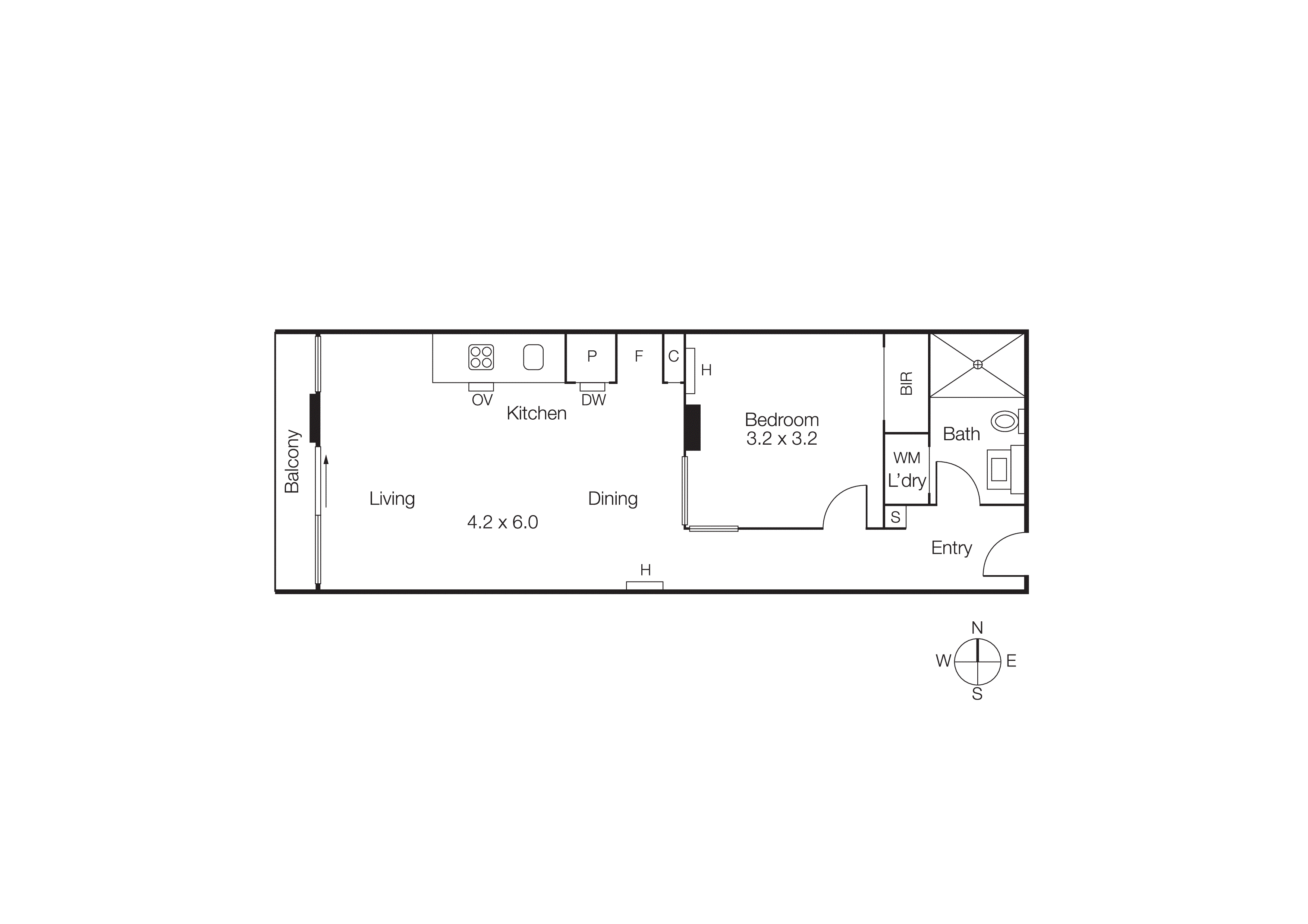 204/63 Acland Street, St Kilda VIC 3182 - Floorplan