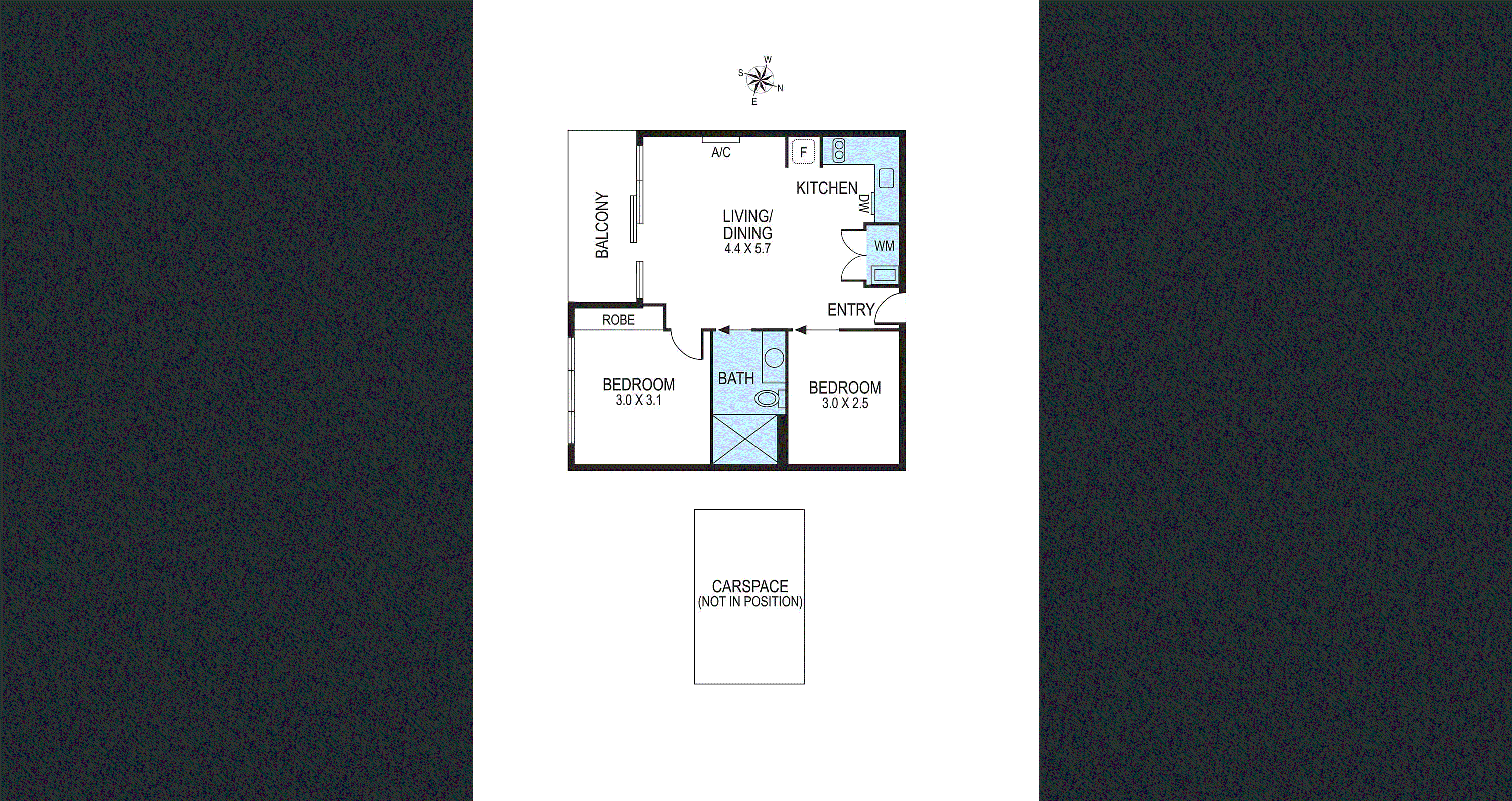 204/7 Brighton Road, St Kilda VIC 3182 - Floorplan