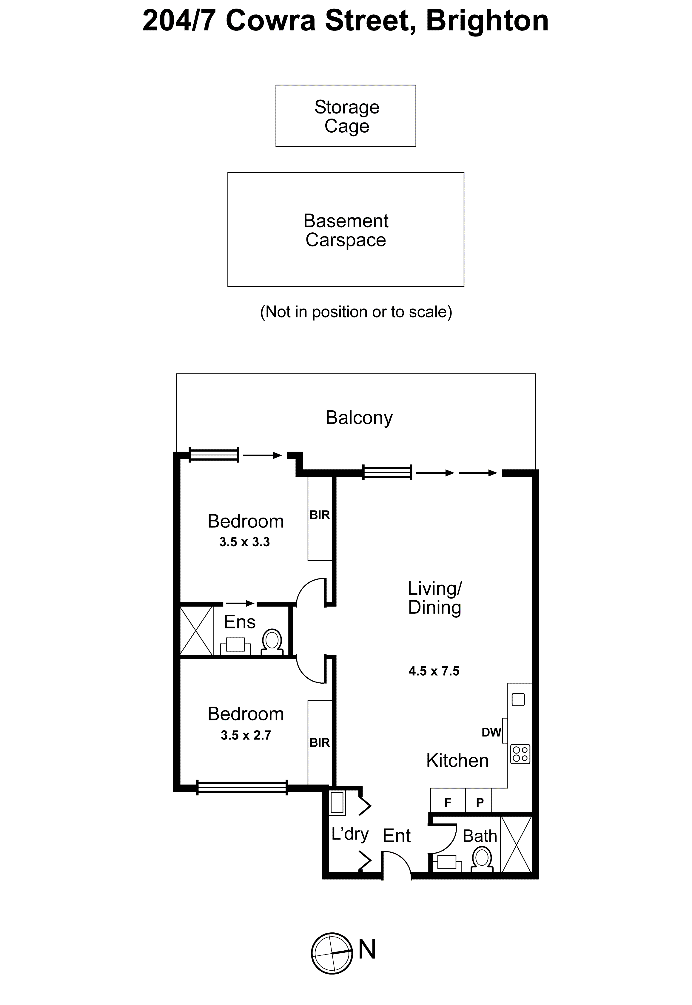 204/7 Cowra Street, Brighton VIC 3186 - Floorplan