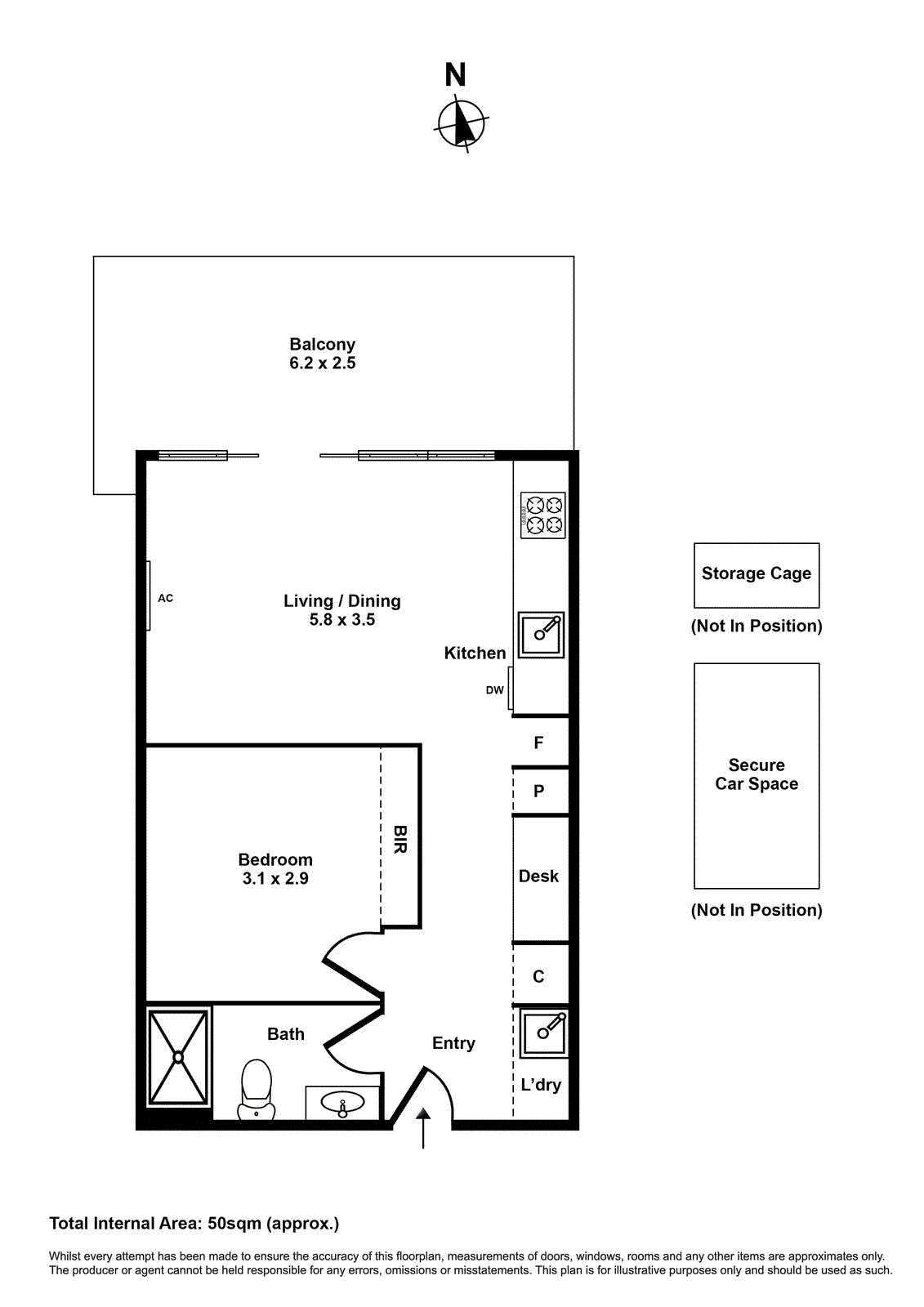 204/88 Hudsons Road, Spotswood VIC 3015 - Floorplan