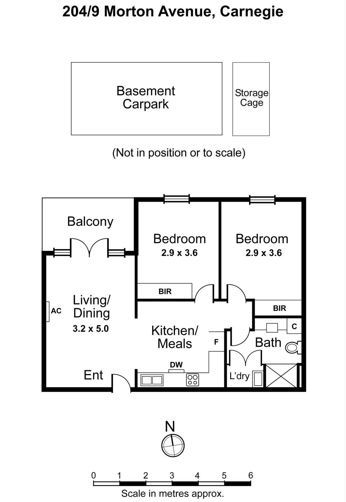 204/9 Morton Avenue, Carnegie VIC 3163 - Floorplan