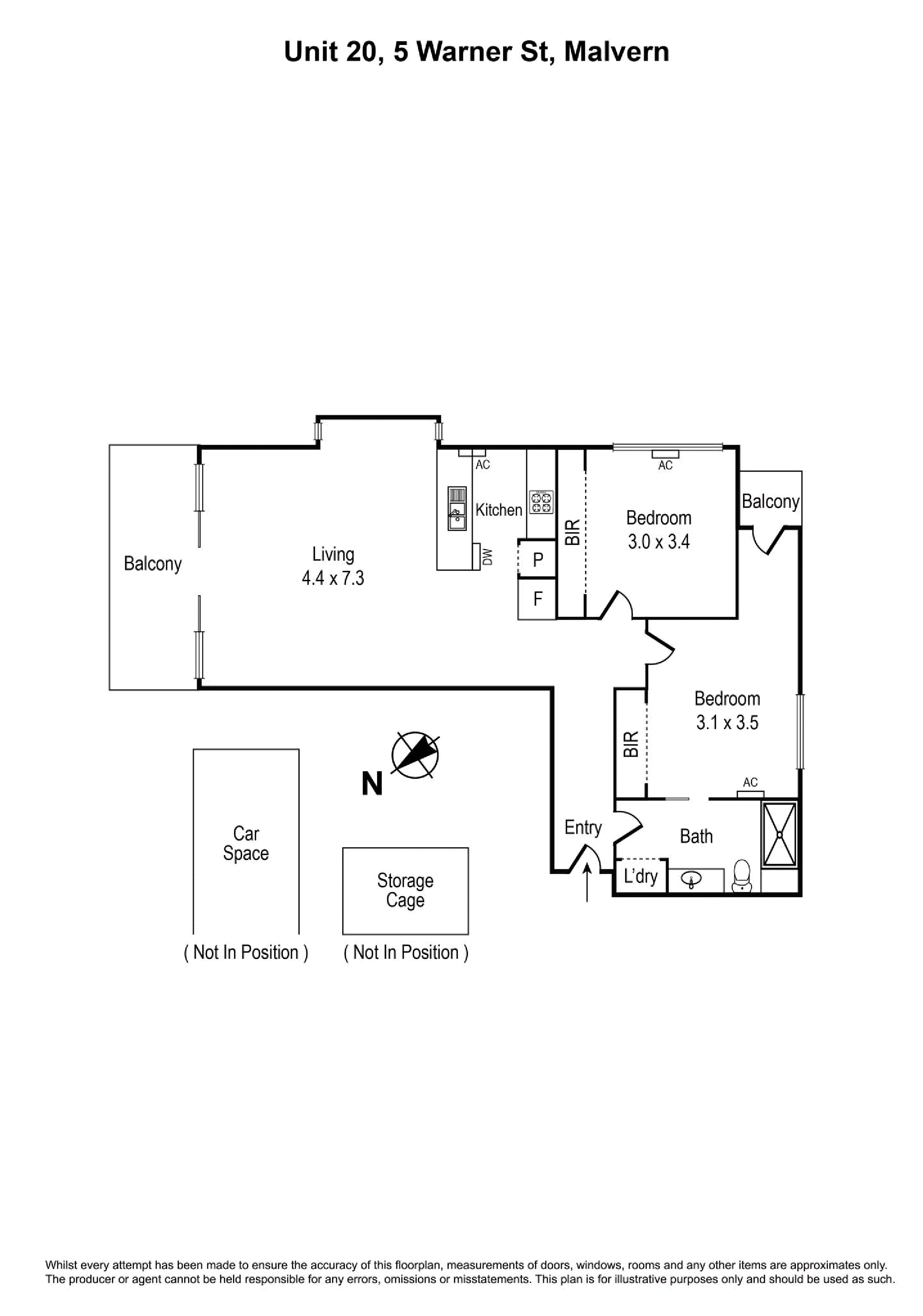 20/5 Warner Street, Malvern VIC 3144 - Floorplan