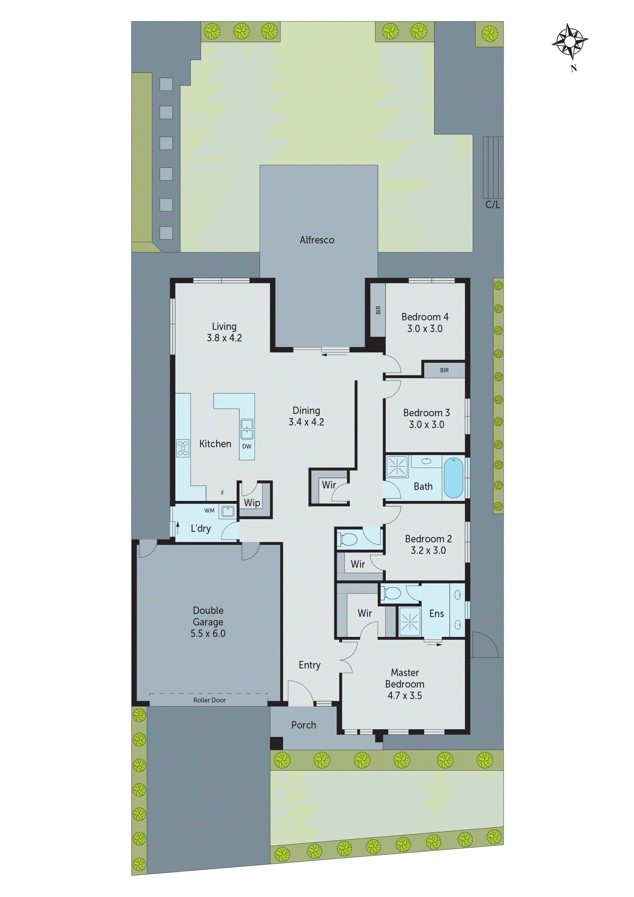 205 Warralily Boulevard, Armstrong Creek VIC 3217 - Floorplan