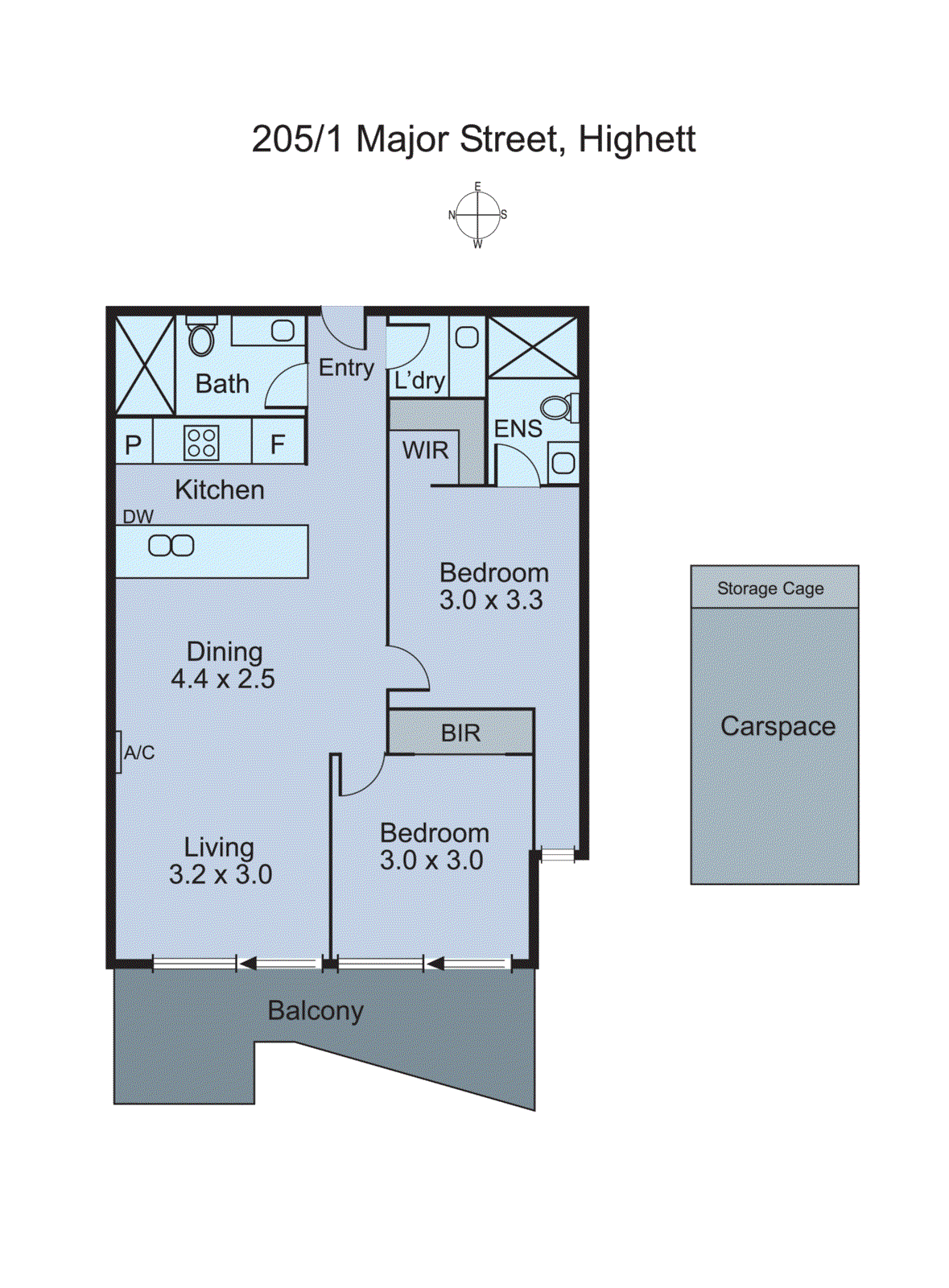 205/1 Major Street, Highett VIC 3190 - Floorplan
