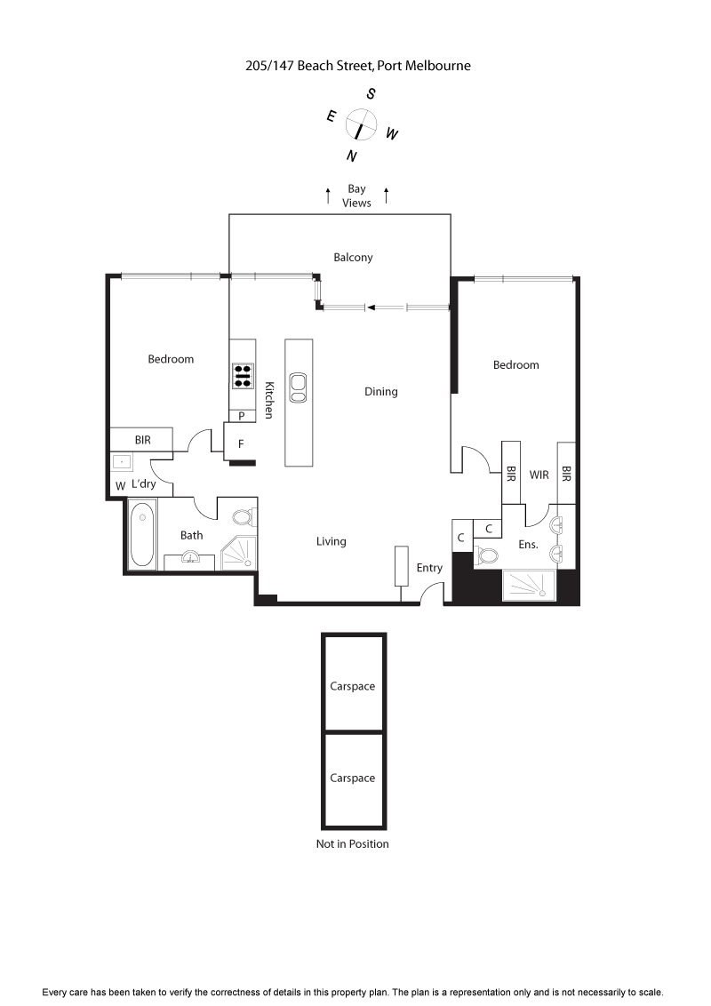 205/147 Beach Street, PORT MELBOURNE VIC 3207 - Floorplan
