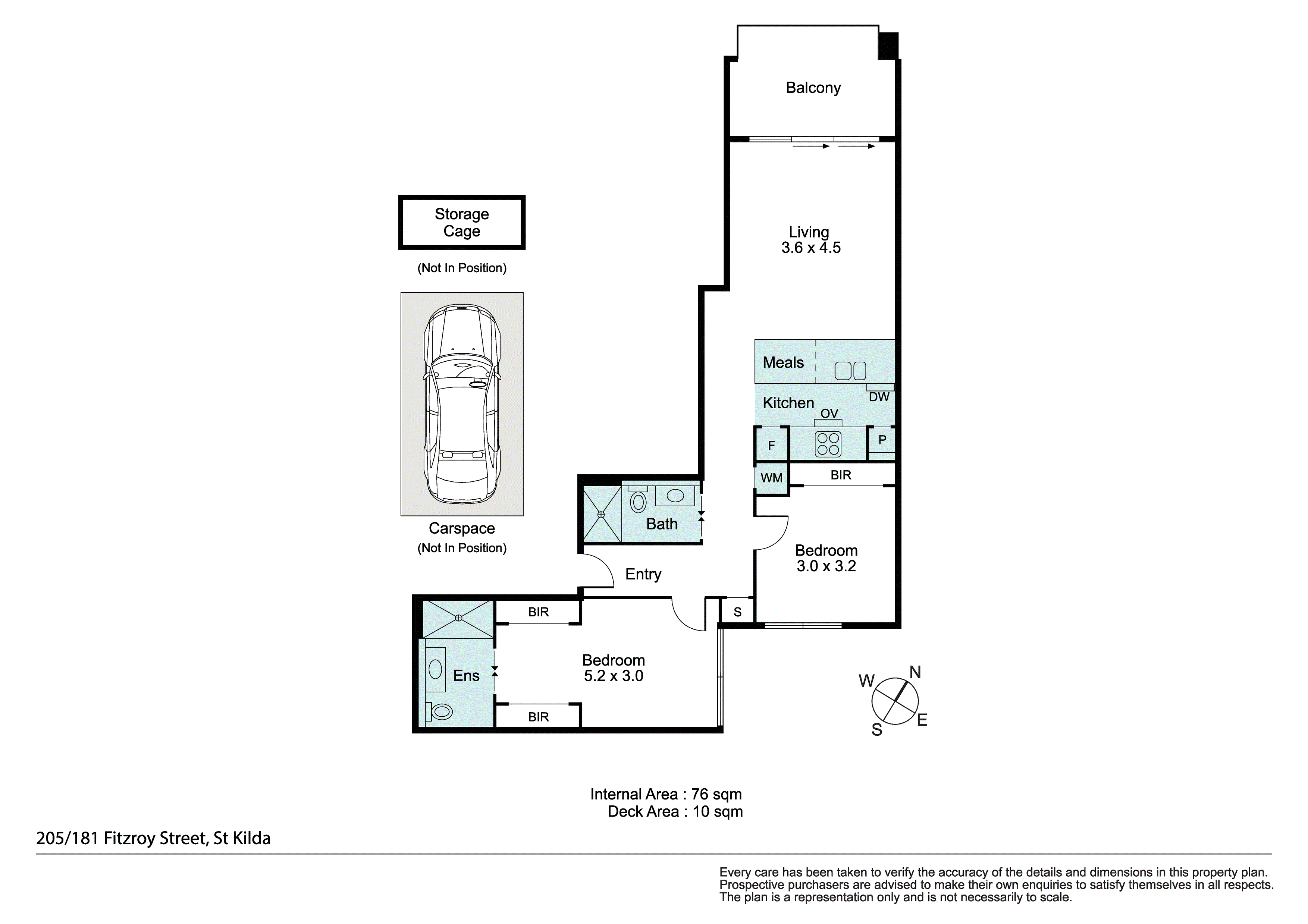 205/181 Fitzroy Street, St Kilda VIC 3182 - Floorplan