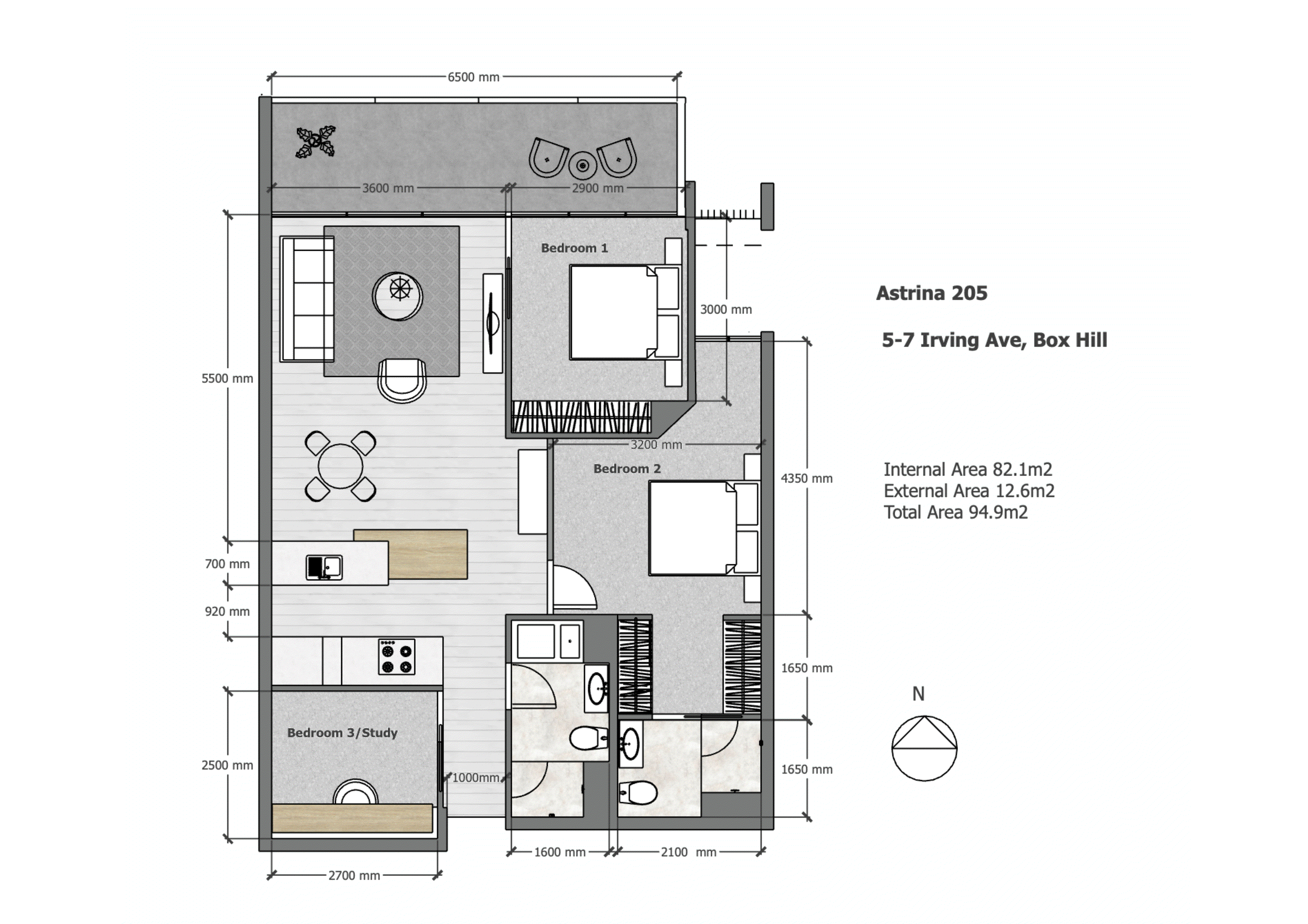 205/5-7 Irving Avenue, Box Hill VIC 3128 - Floorplan
