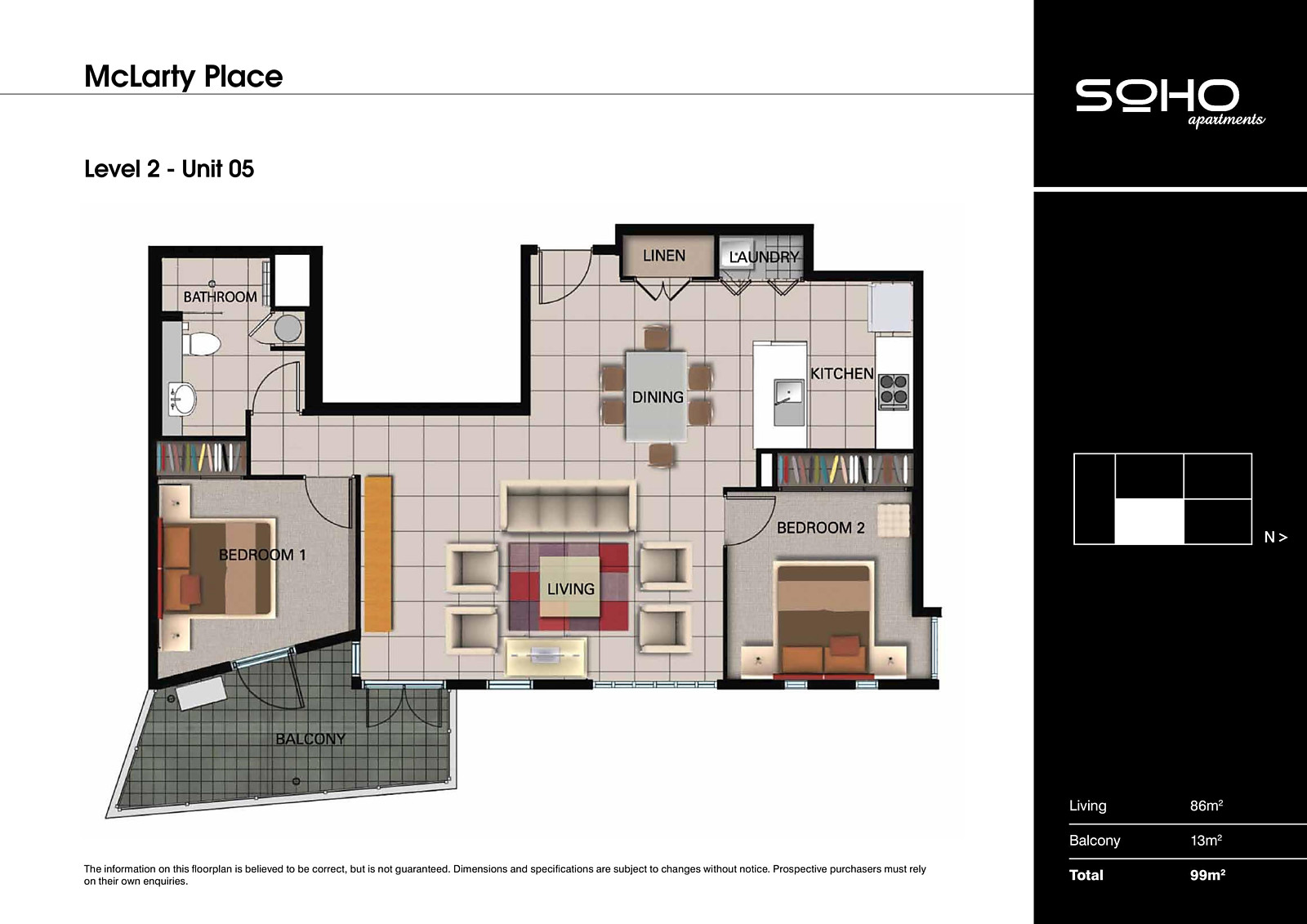 205/8-10 McLarty Place, Geelong VIC 3220 - Floorplan