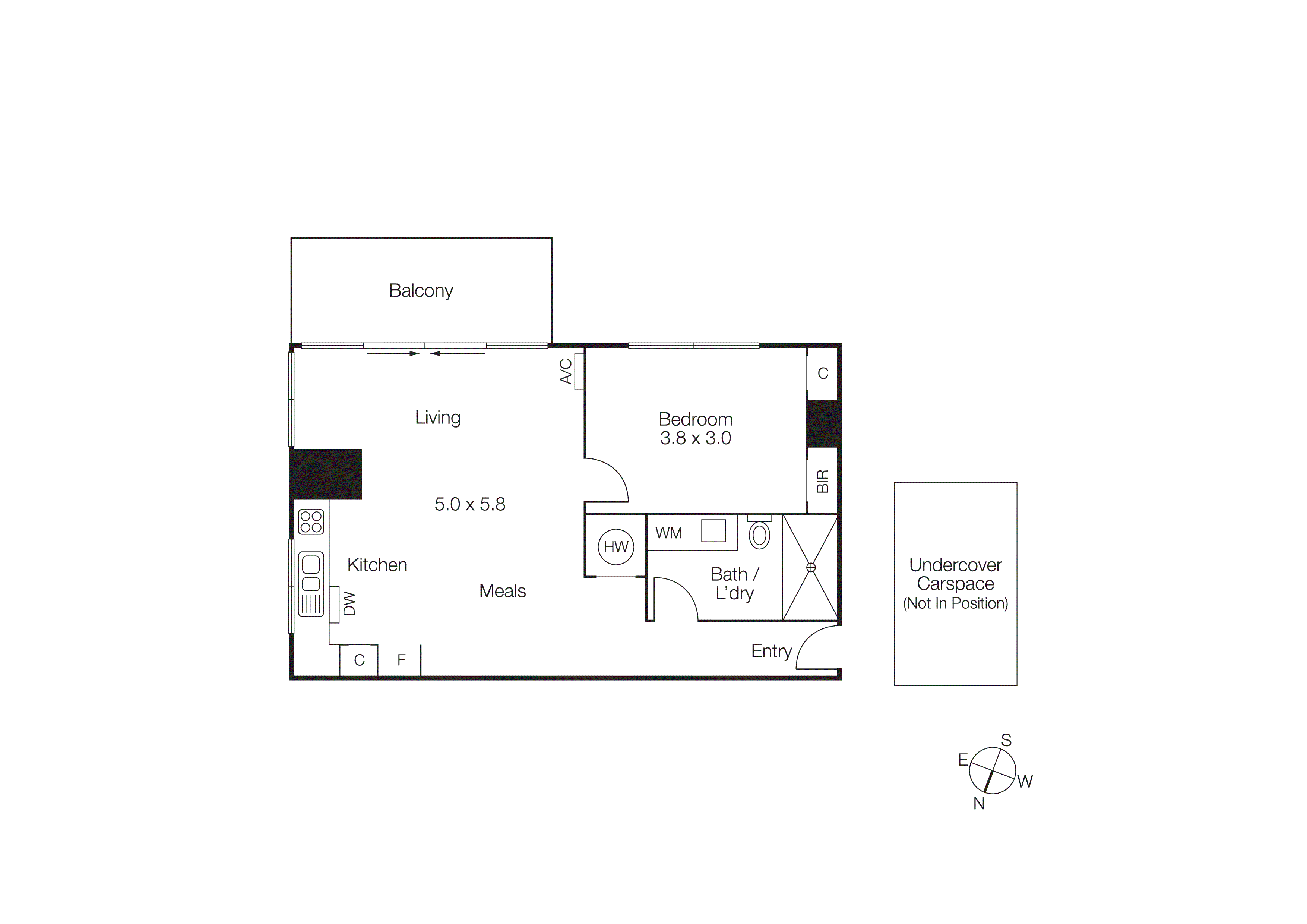 205/83 Queens Road, Melbourne VIC 3004 - Floorplan