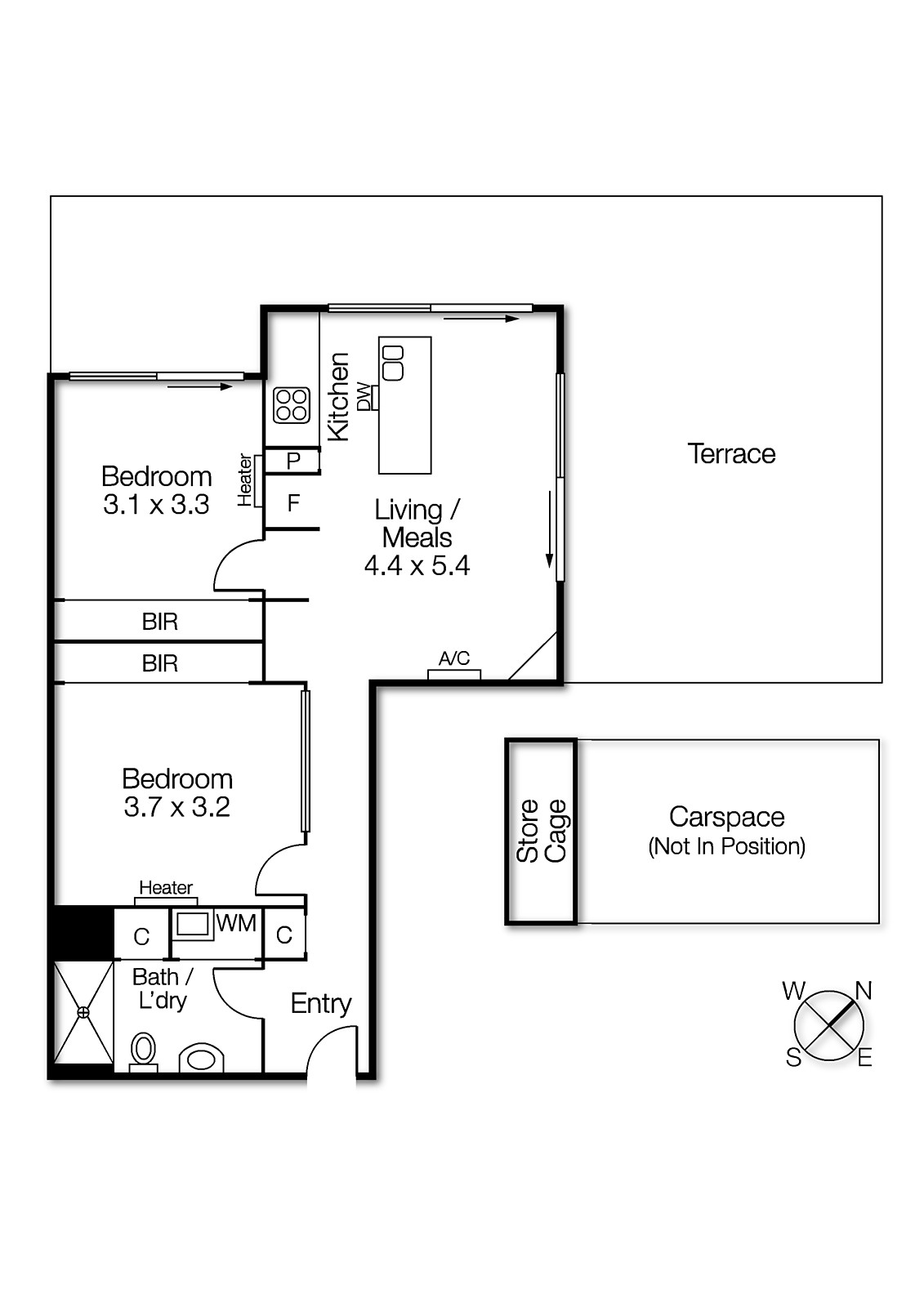 205/88 Dow Street, Port Melbourne VIC 3207 - Floorplan