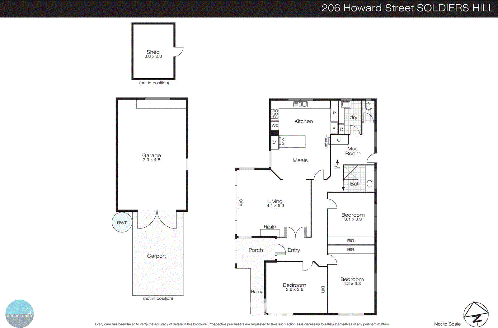 206 Howard Street, Soldiers Hill VIC 3350 - Floorplan