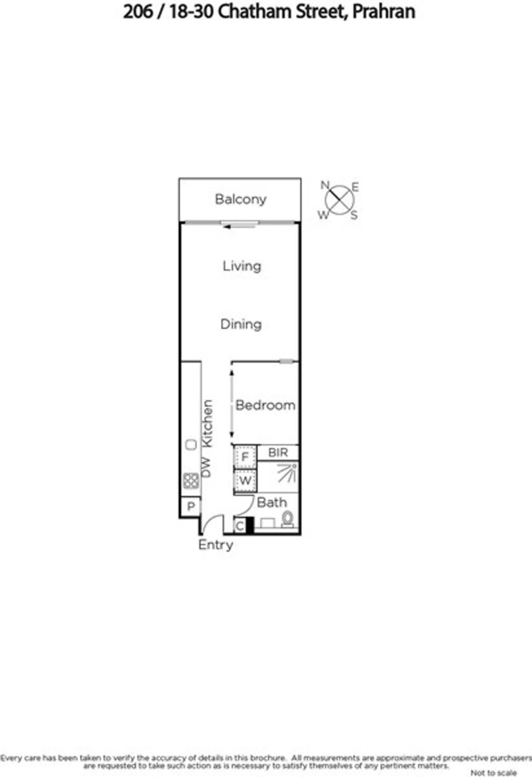 206/18-30 Chatham Street, Prahran VIC 3181 - Floorplan