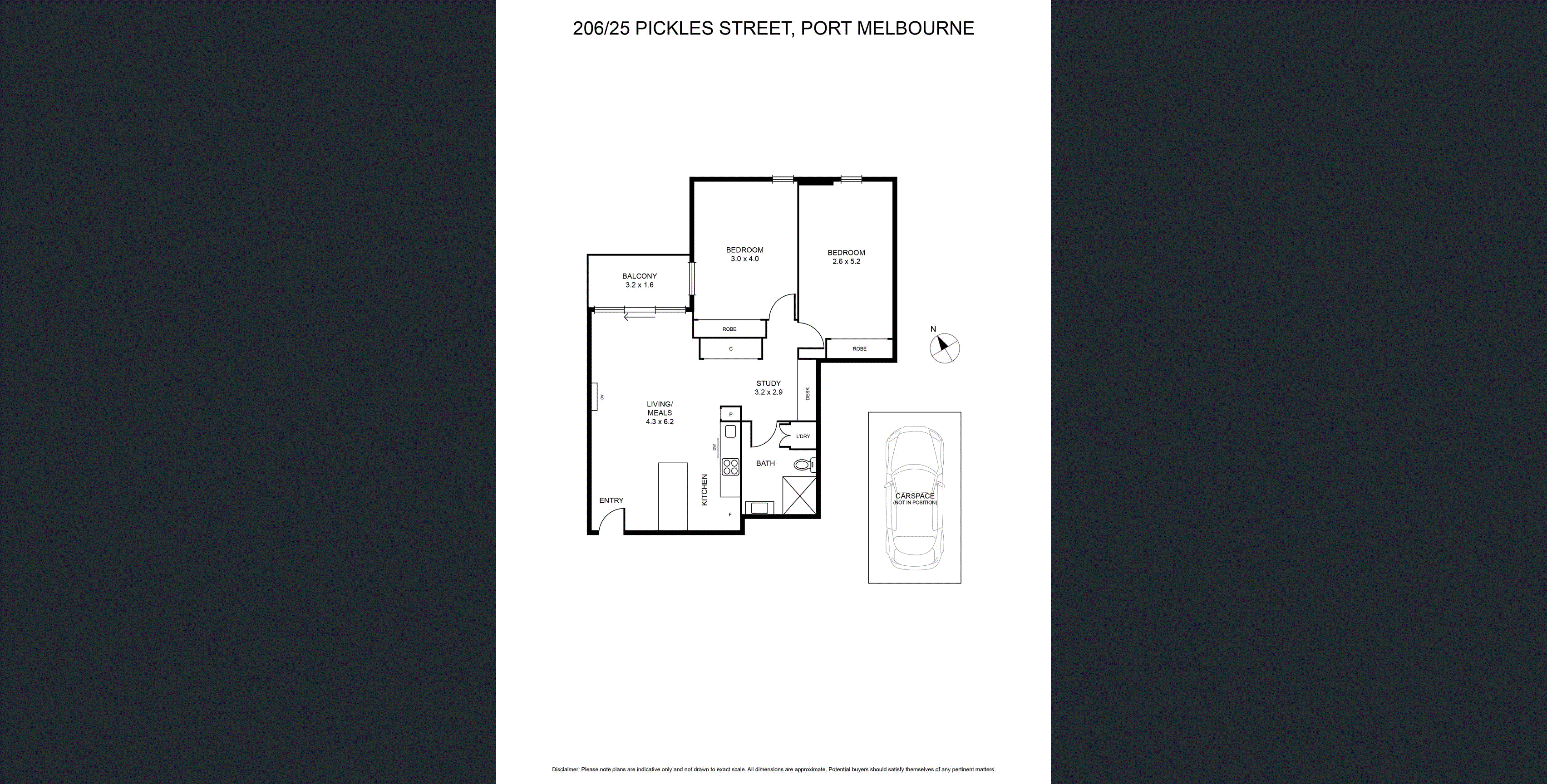 206/25 Pickles Street, Port Melbourne VIC 3207 - Floorplan