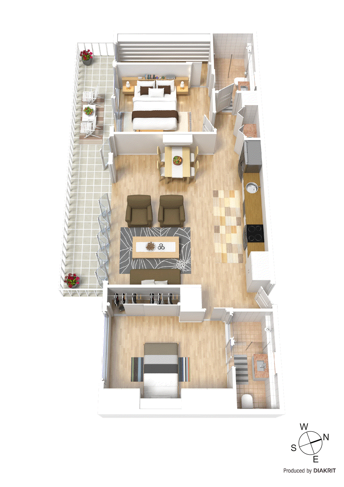 206/4 Fernhill Road, Sandringham VIC 3191 - Floorplan