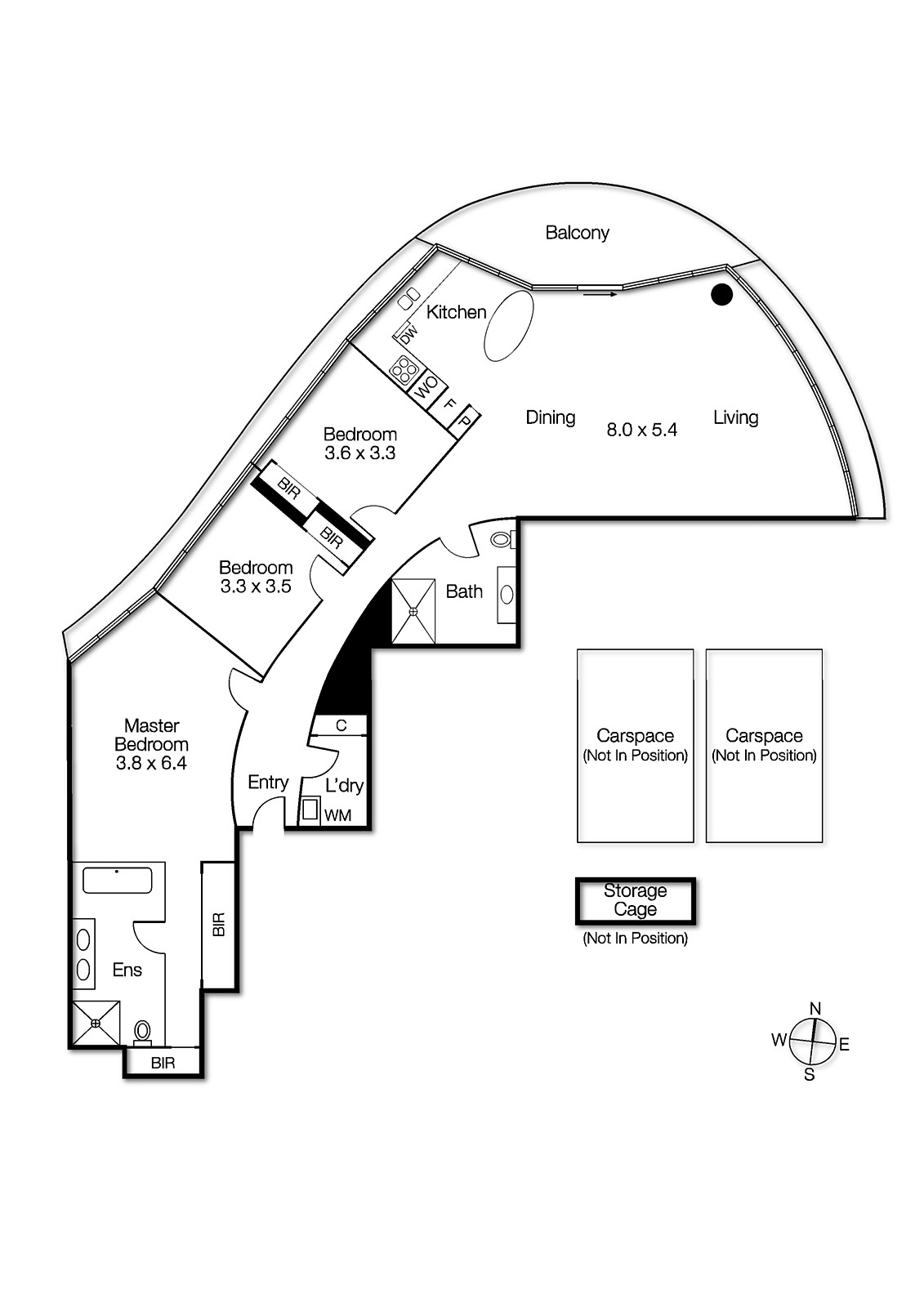 206/576 St Kilda Road, Melbourne VIC 3004 - Floorplan