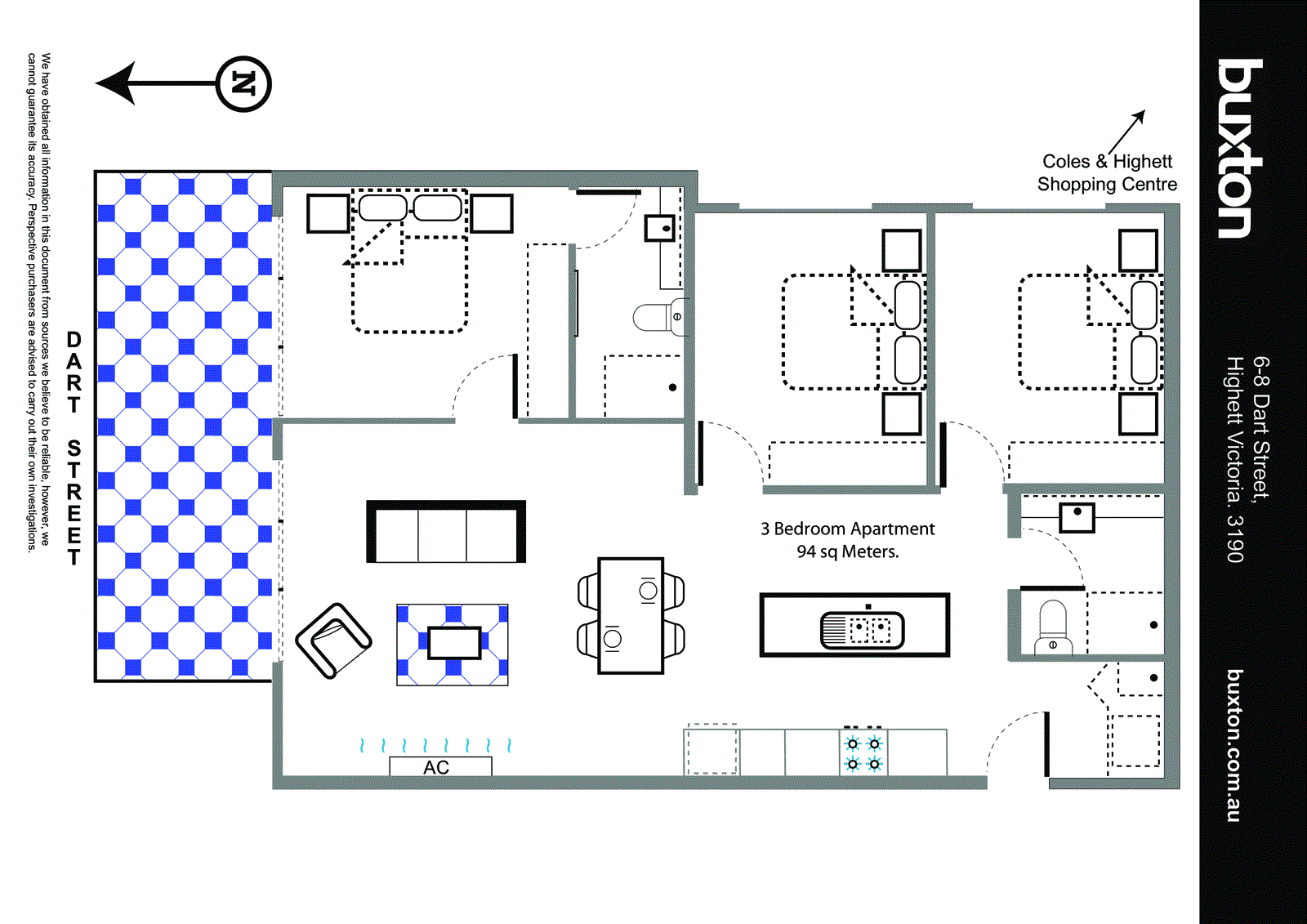 206/6 Dart Street, Highett VIC 3190 - Floorplan