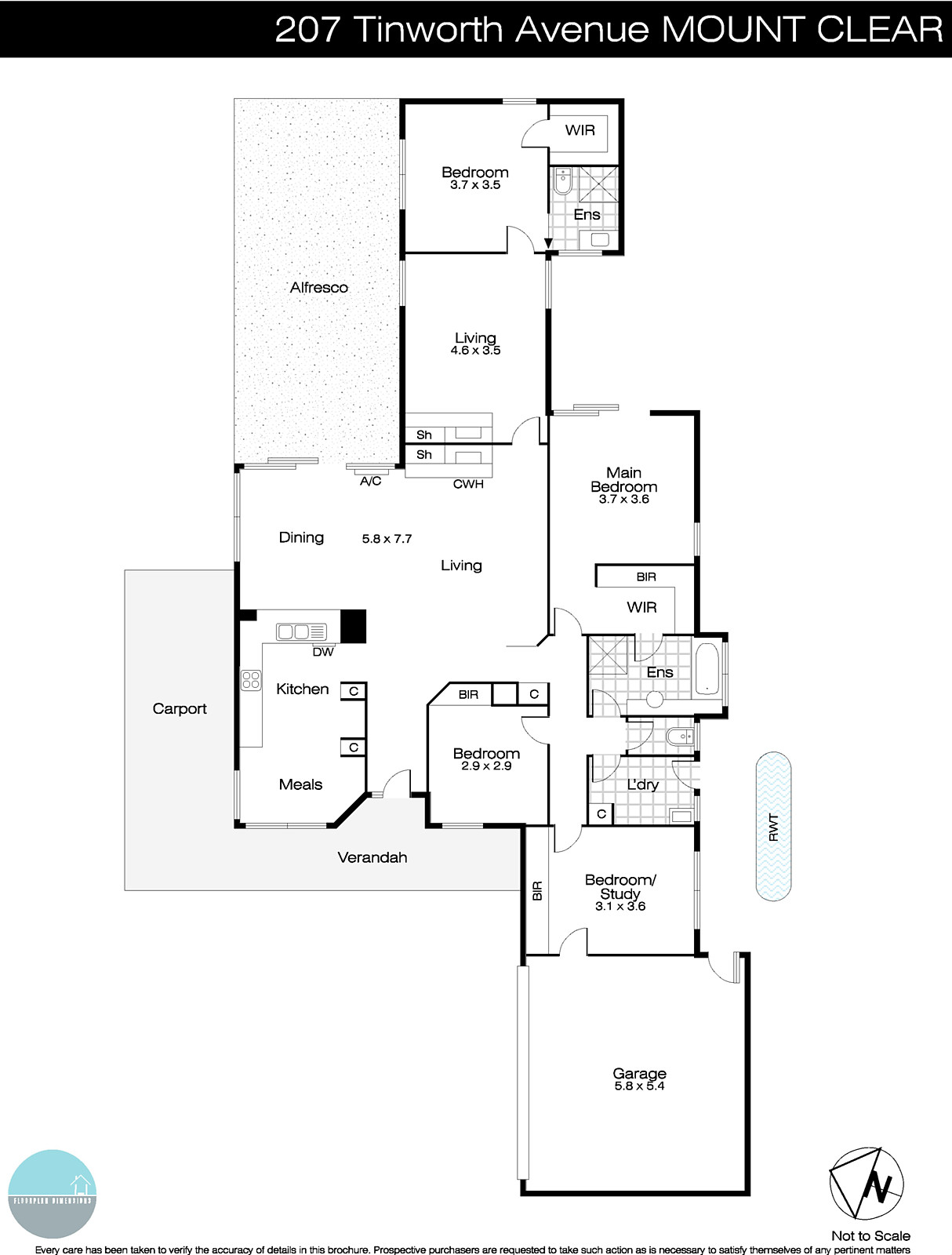 207 Tinworth Avenue, Mount Clear VIC 3350 - Floorplan