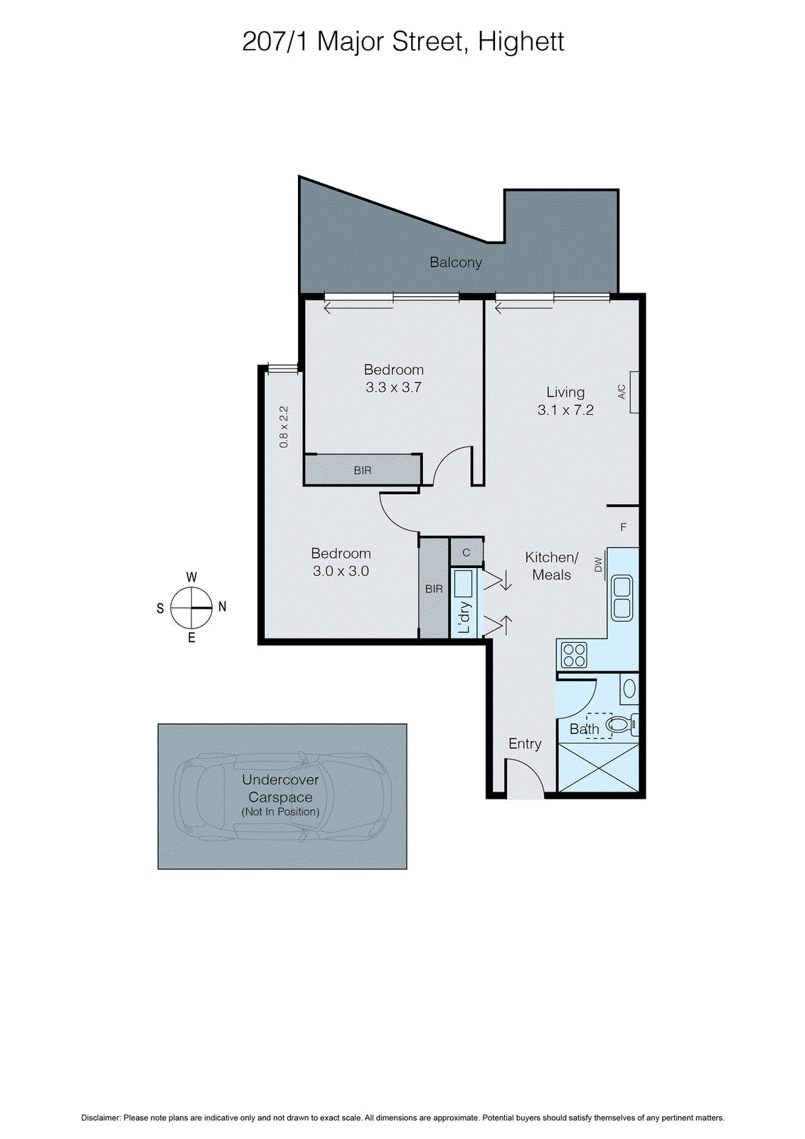 207/1 Major Street, Highett VIC 3190 - Floorplan