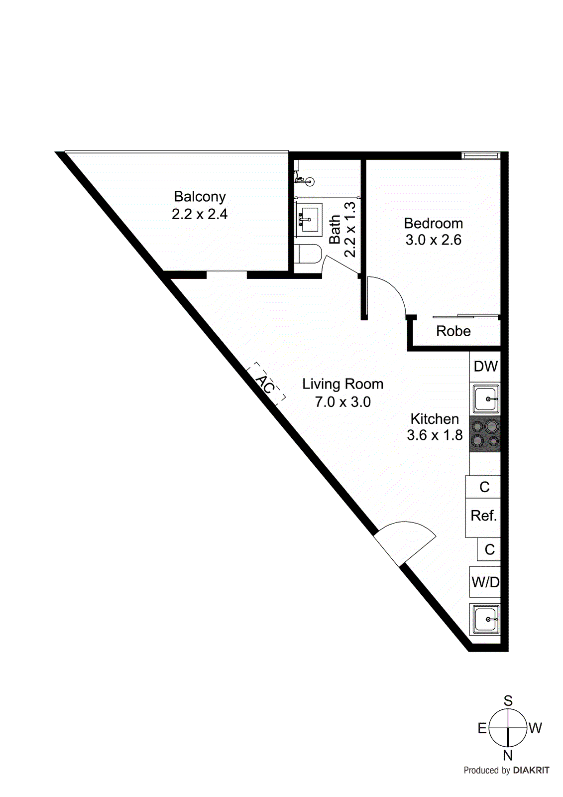 207/2 Willis Lane, Hampton VIC 3188 - Floorplan