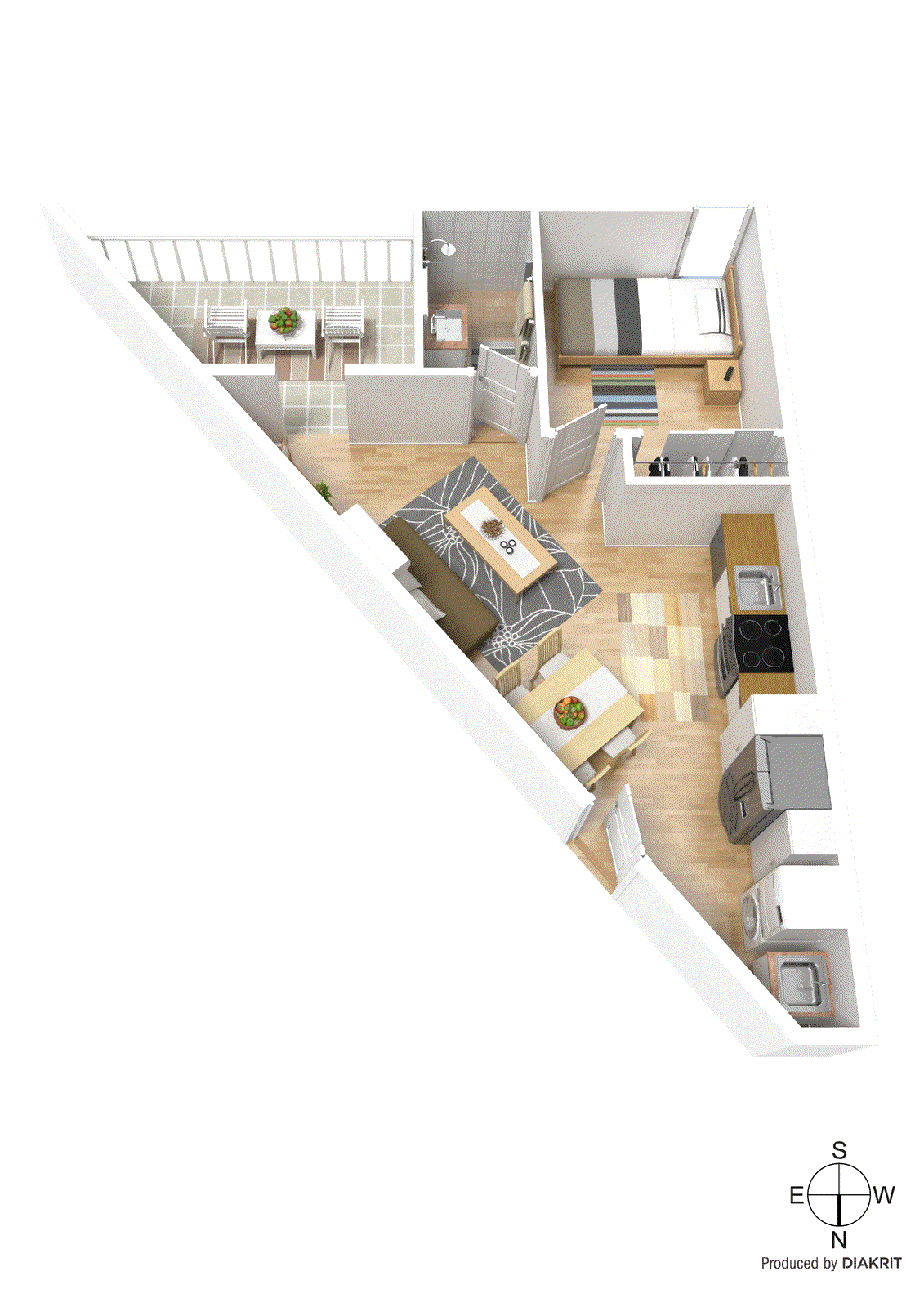 207/2 Willis Lane, Hampton VIC 3188 - Floorplan