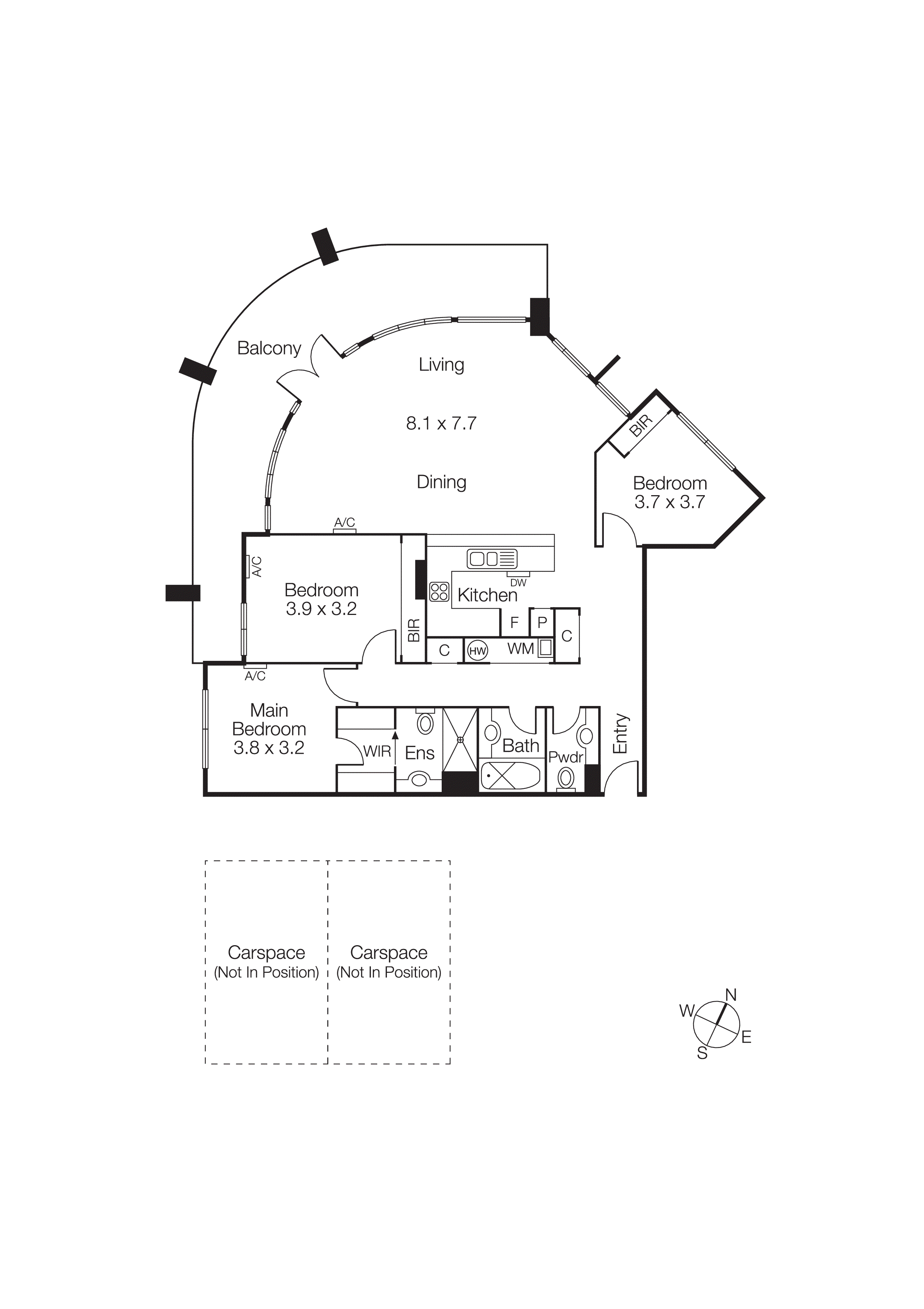 207/242 Glen Huntly Road, Elsternwick VIC 3185 - Floorplan