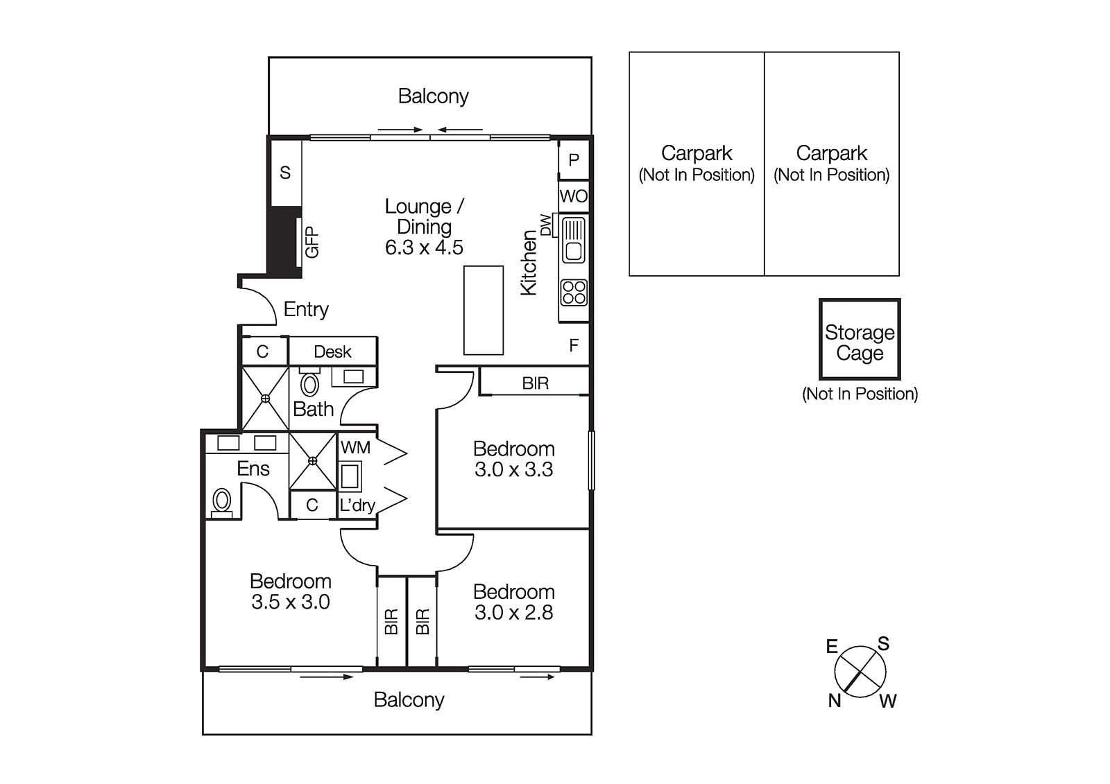 207/26 Warleigh Grove, Brighton VIC 3186 - Floorplan