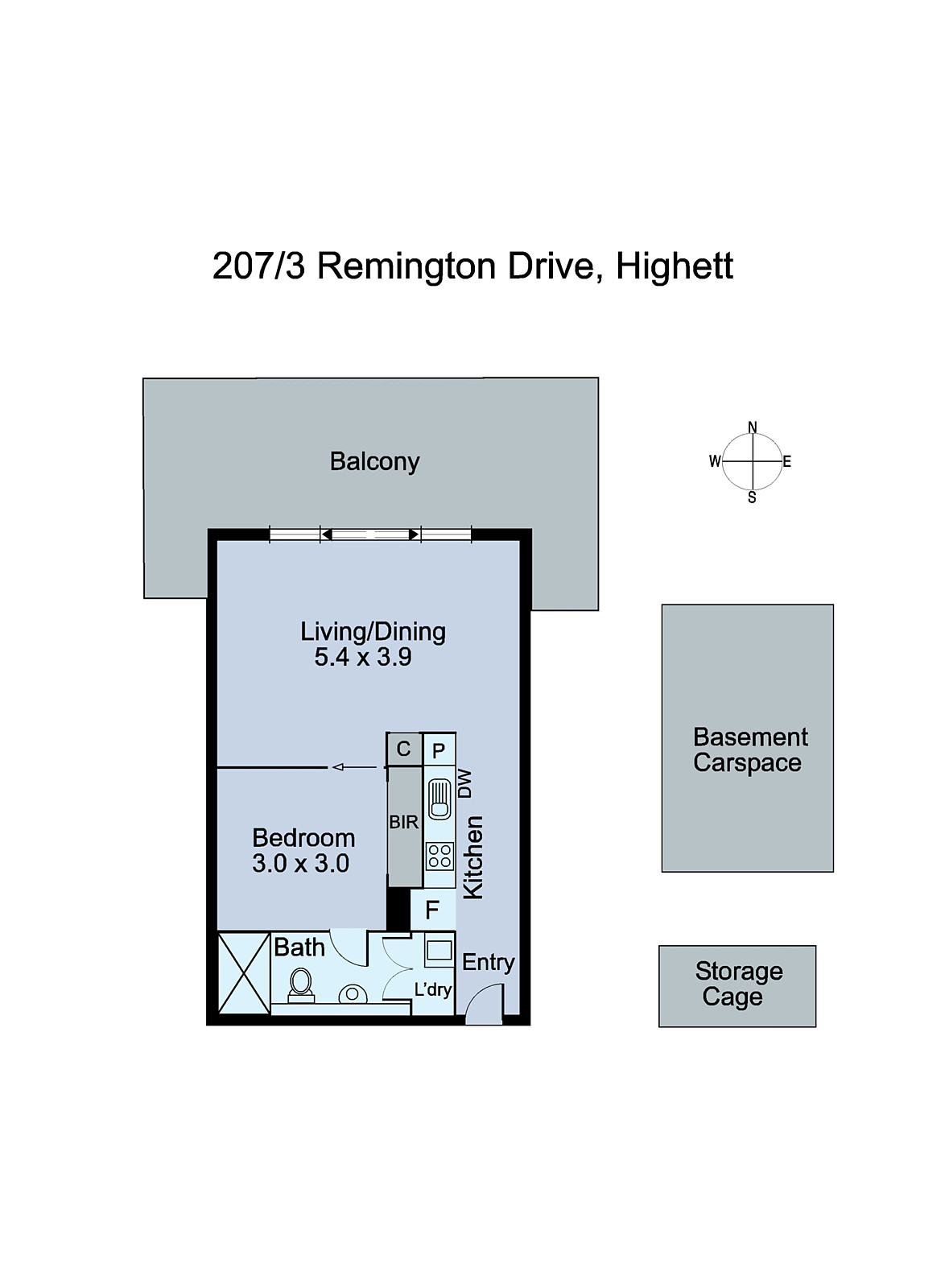 207/3 Remington Drive, Highett VIC 3190 - Floorplan