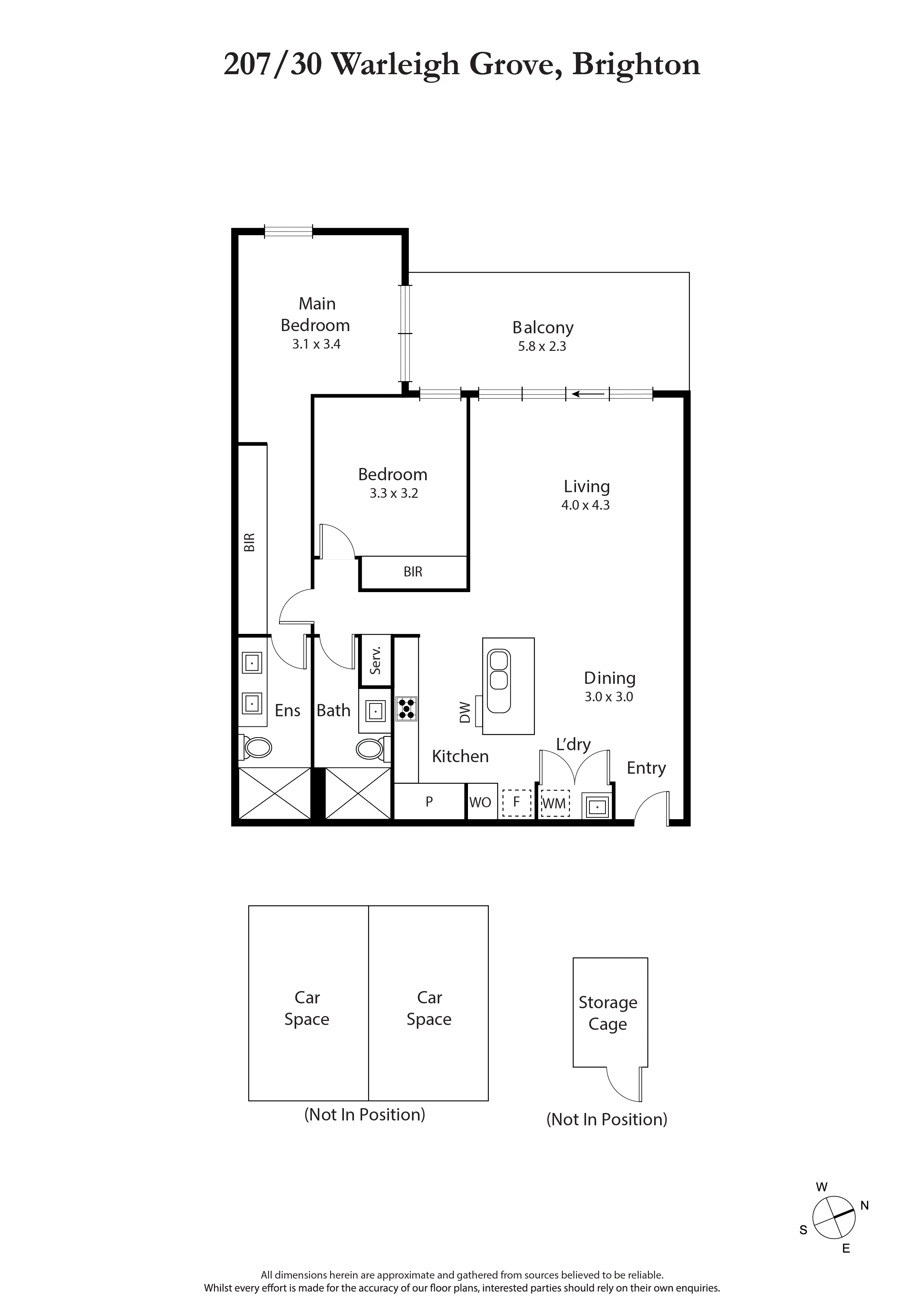 207/30 Warleigh Grove, BRIGHTON VIC 3186 - Floorplan