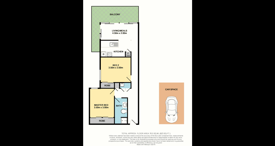 207/88 Dow Street, PORT MELBOURNE VIC 3207 - Floorplan