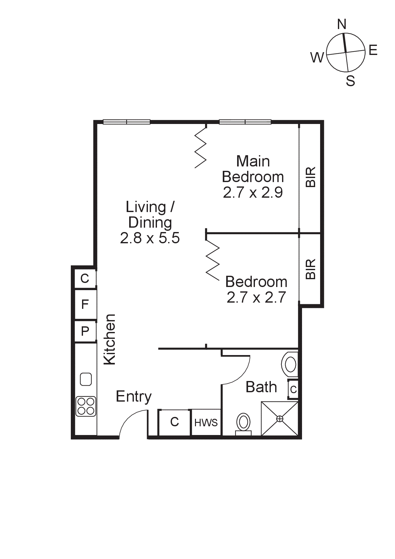207/9 Commercial Road, Melbourne VIC 3004 - Floorplan