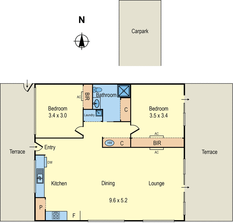 207/90 White Street, Mordialloc VIC 3195 - Floorplan