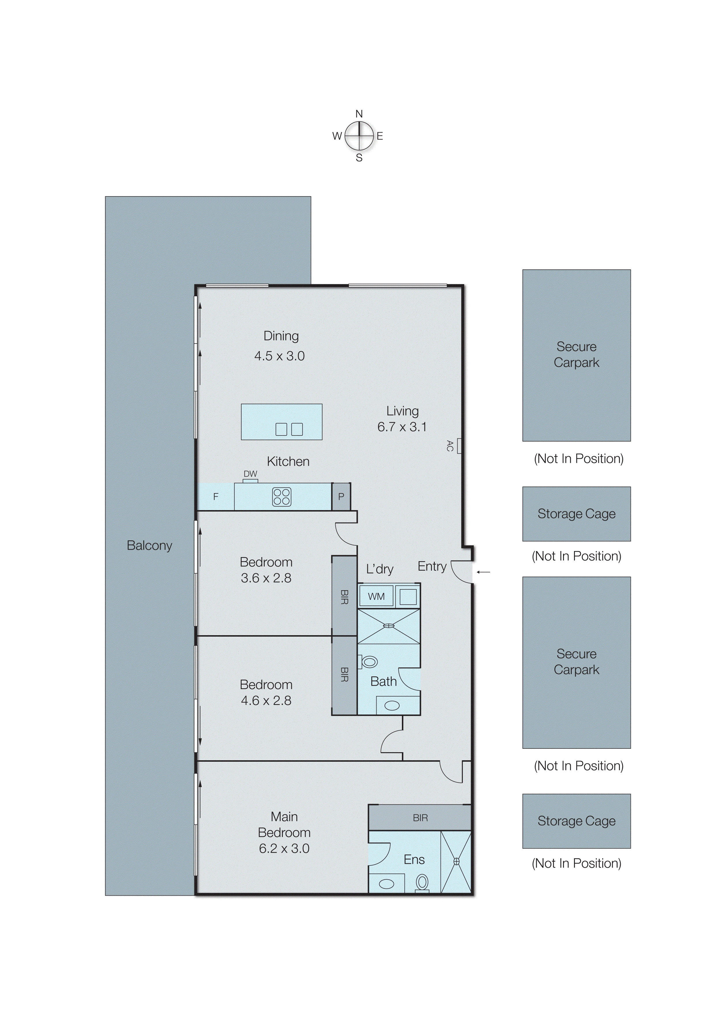 208/1 Major Street, Highett VIC 3190 - Floorplan