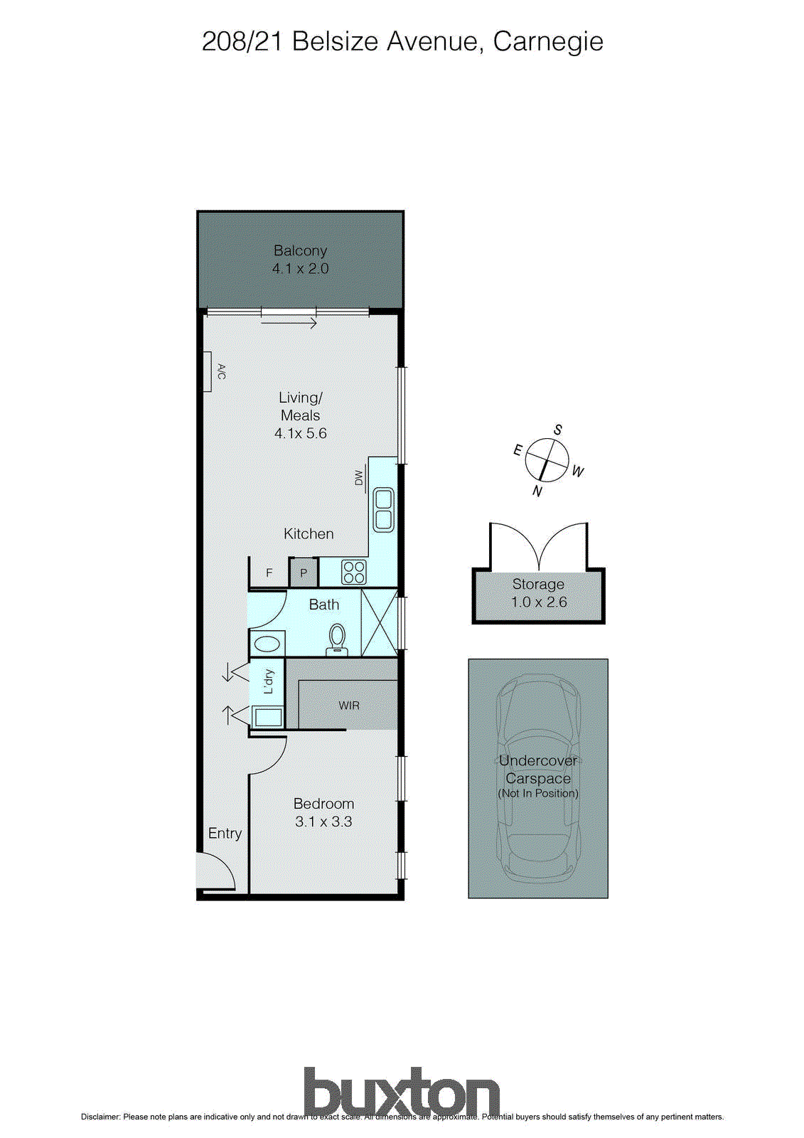208/21 Belsize Avenue, Carnegie VIC 3163 - Floorplan