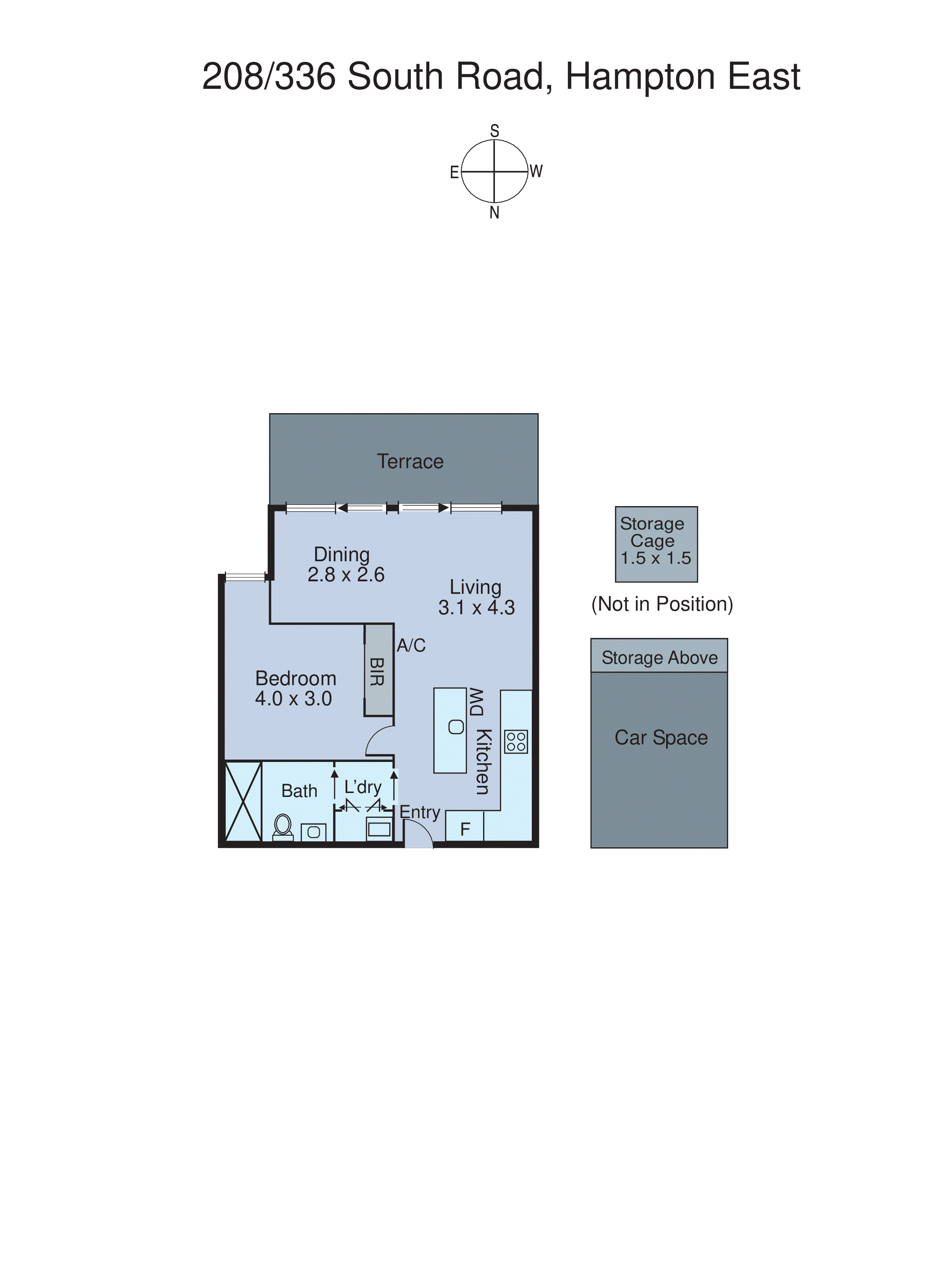 208/336 South Road, Hampton East VIC 3188 - Floorplan