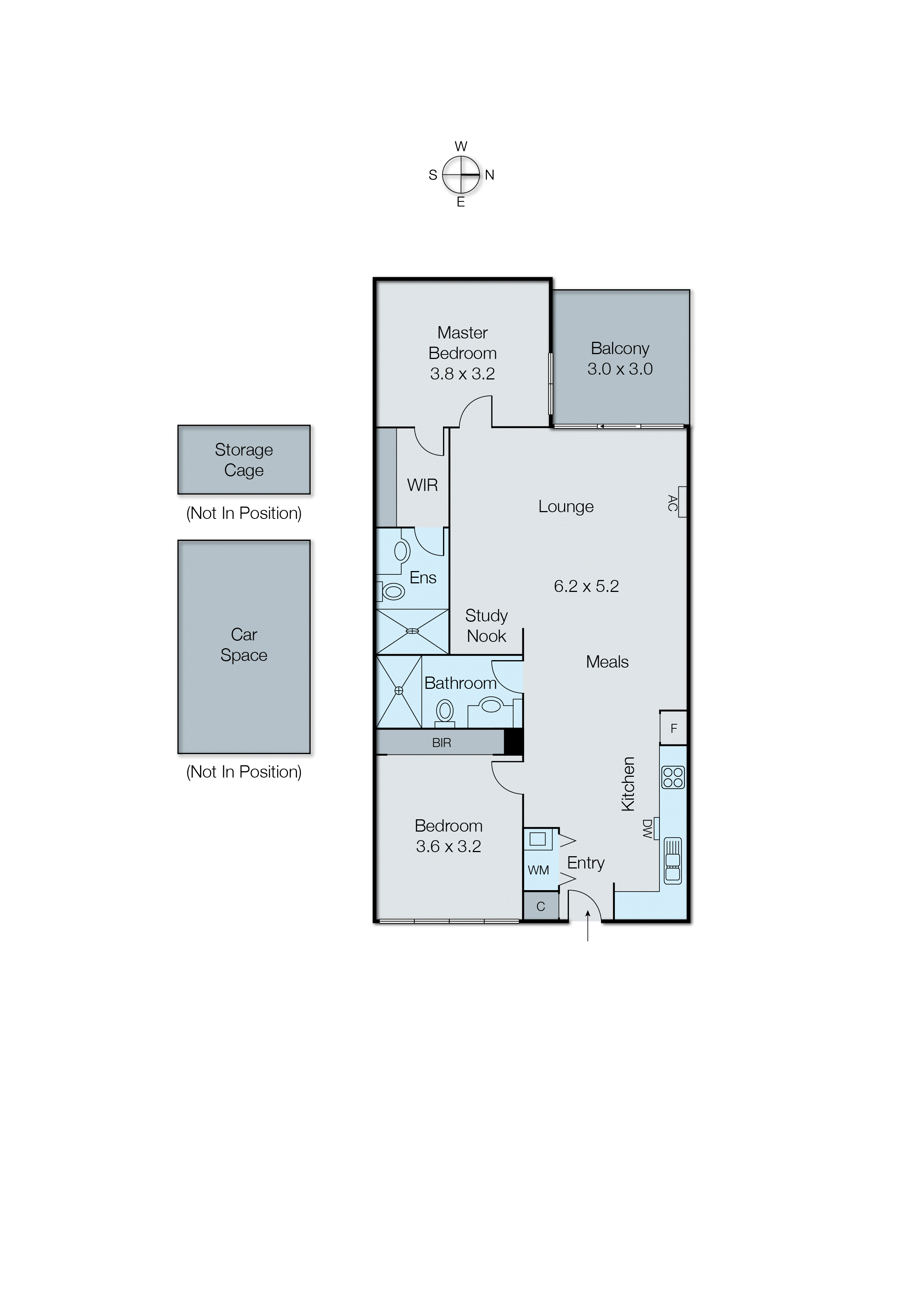 208/35 Childers Street, Mentone VIC 3194 - Floorplan