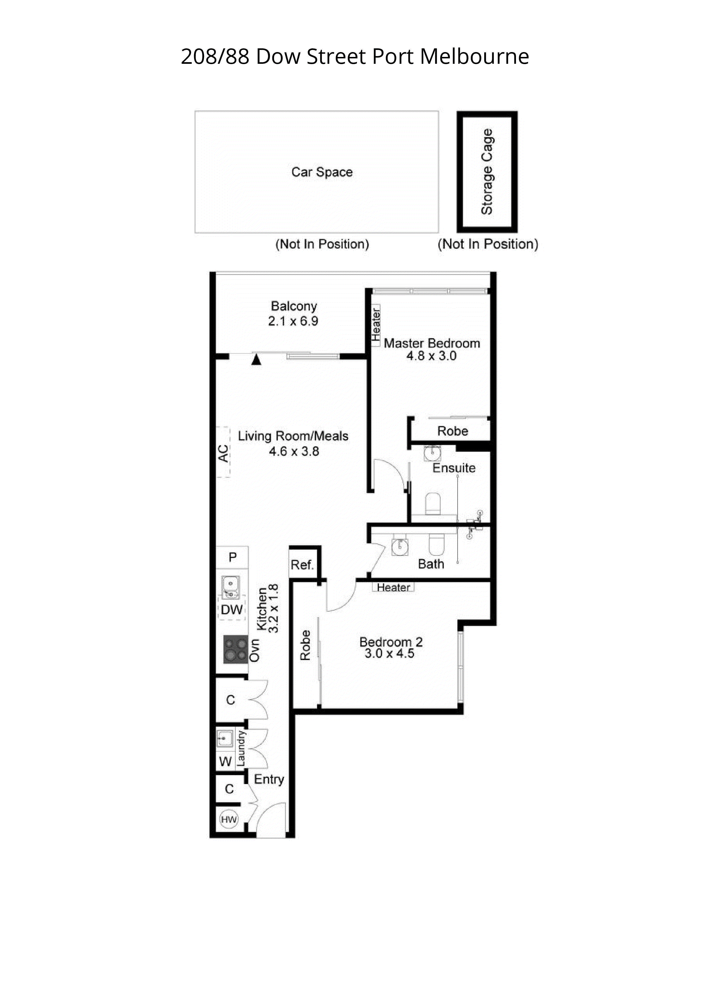 208/88 Dow Street, PORT MELBOURNE VIC 3207 - Floorplan