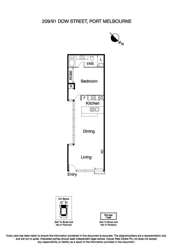 209/91 Dow Street, PORT MELBOURNE VIC 3207 - Floorplan