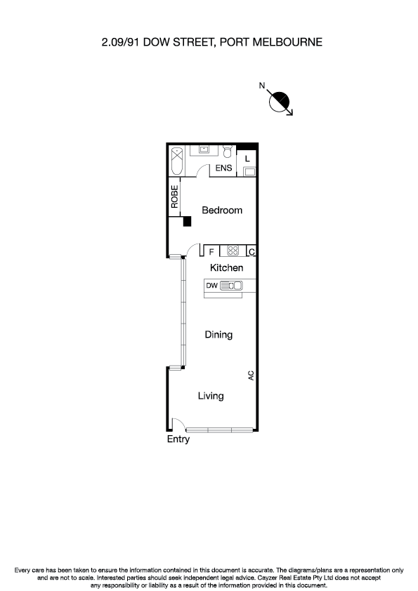 209/91 Dow Street, PORT MELBOURNE VIC 3207 - Floorplan
