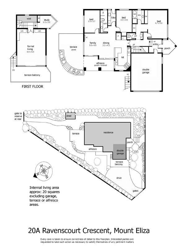 20A Ravenscourt Crescent, MOUNT ELIZA VIC 3930 - Floorplan