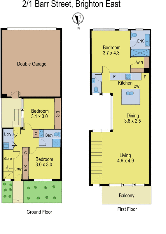 2/1 Barr Street, Brighton East VIC 3187 - Floorplan