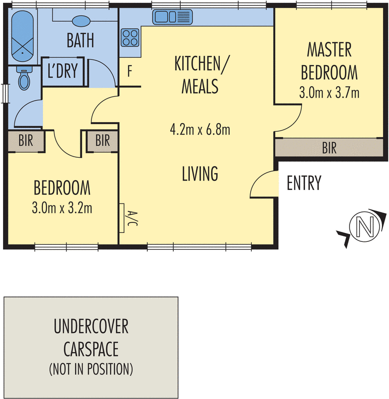 2/1 Burton Avenue, Clayton VIC 3168 - Floorplan