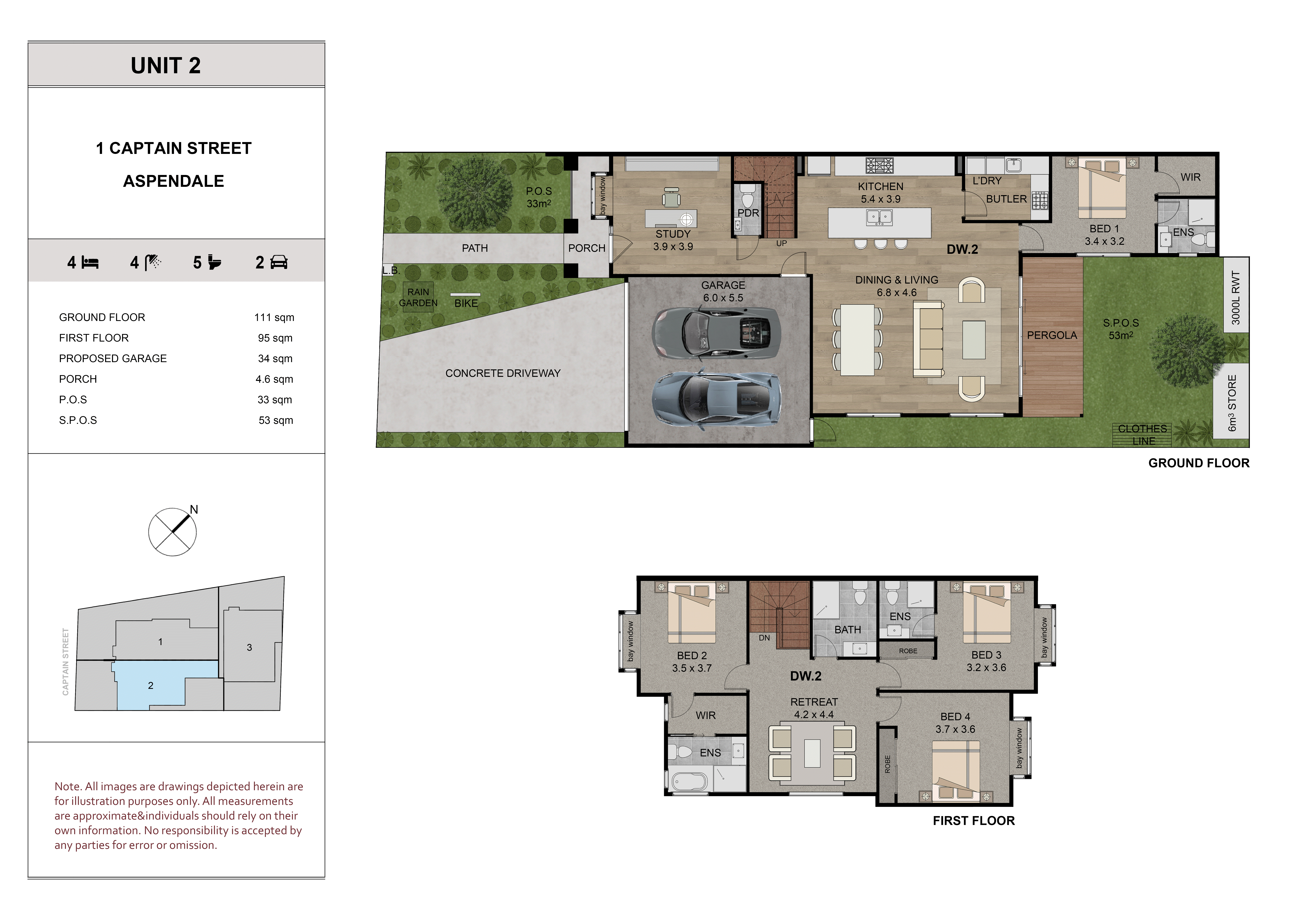 2/1 Captain Street, Aspendale VIC 3195 - Floorplan